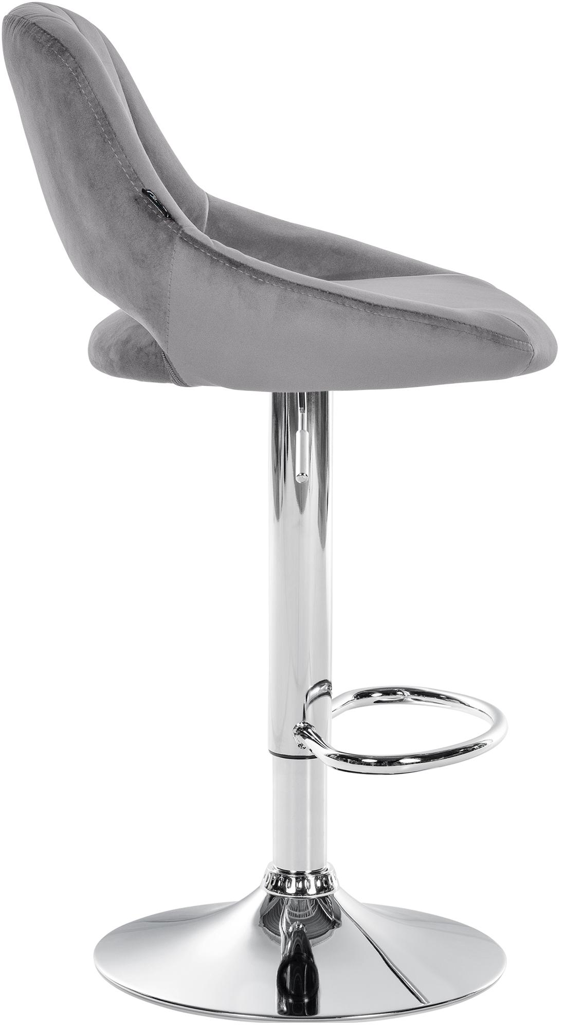 Lot de 2 tabourets de bar Milet en velours