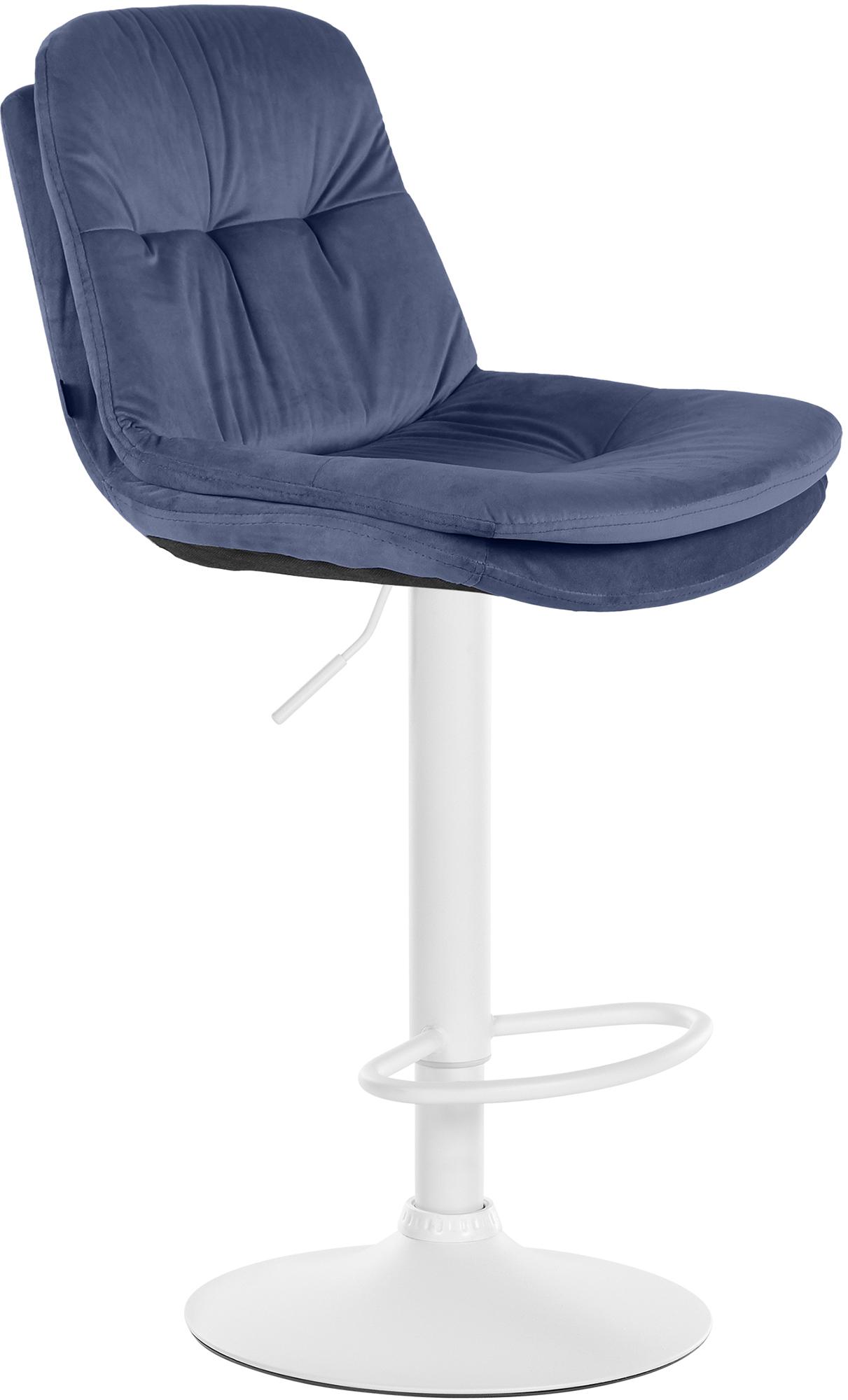 Tabouret de bar Laurel velours