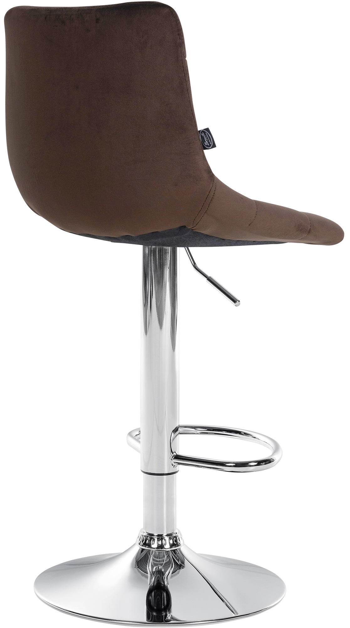 Lot de 2 tabourets de bar Jerry velours