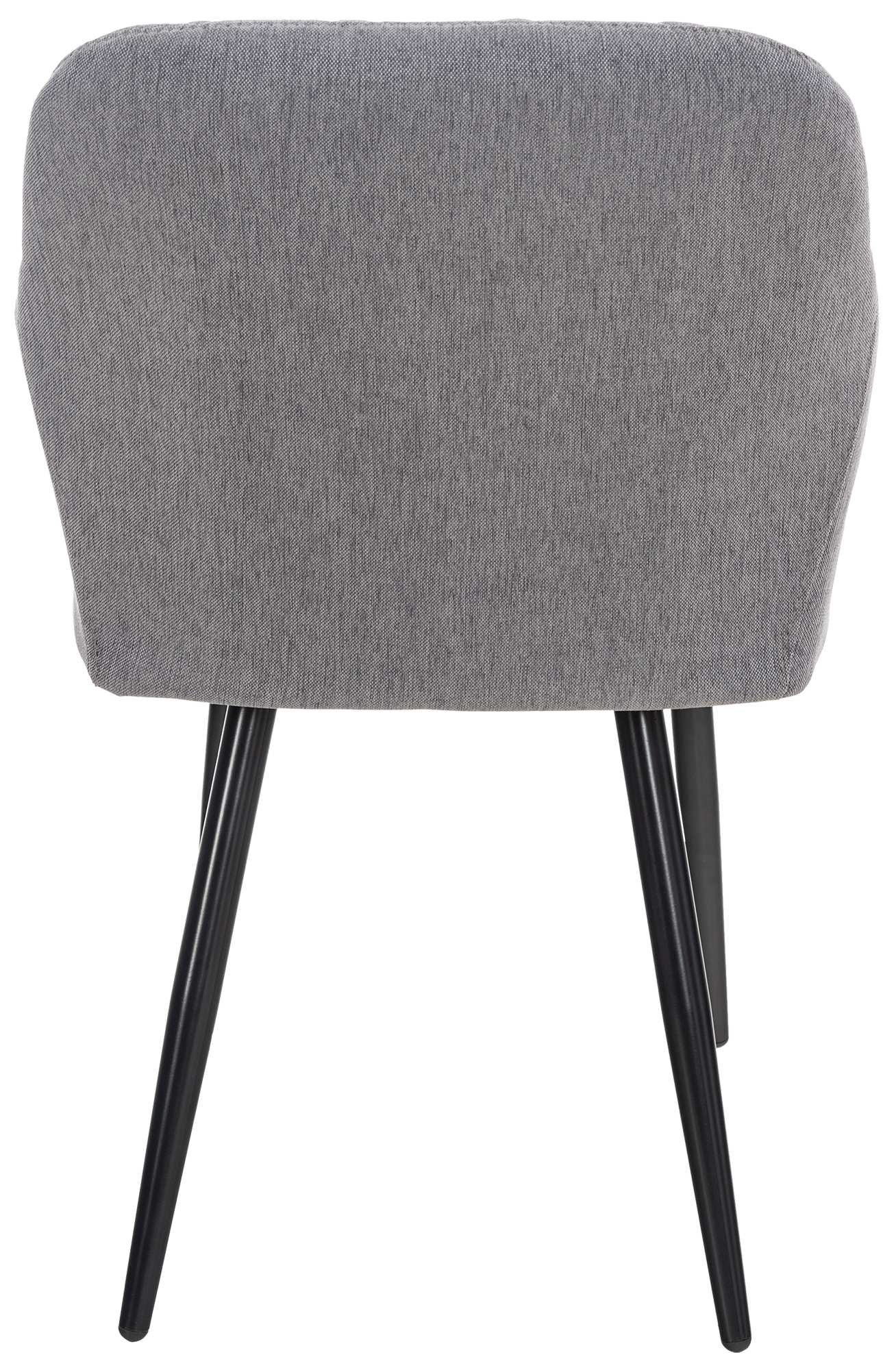Lot de 2 chaises de salle à manger Shila avec Piètement en Métal noir