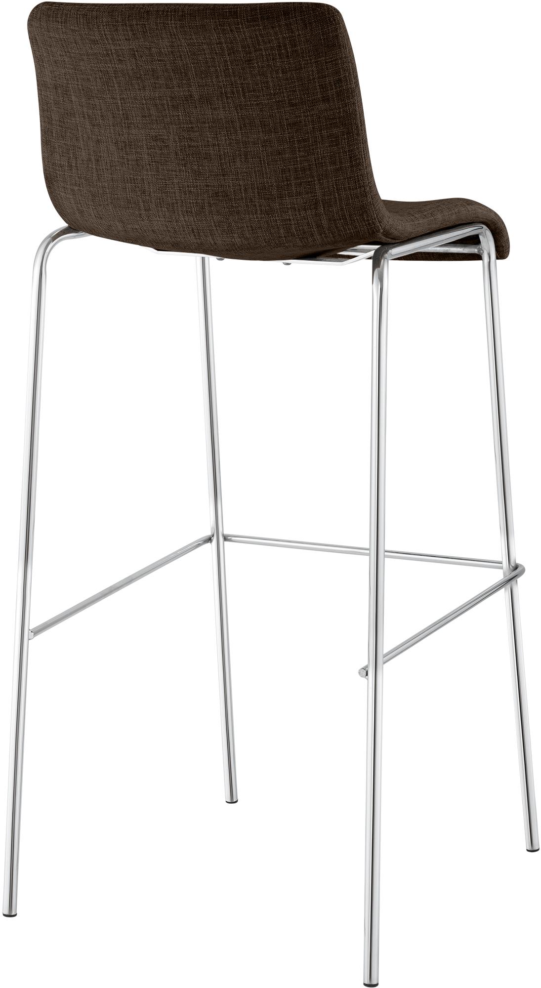 Tabouret de bar Hover en tissu avec pied a 4 branches