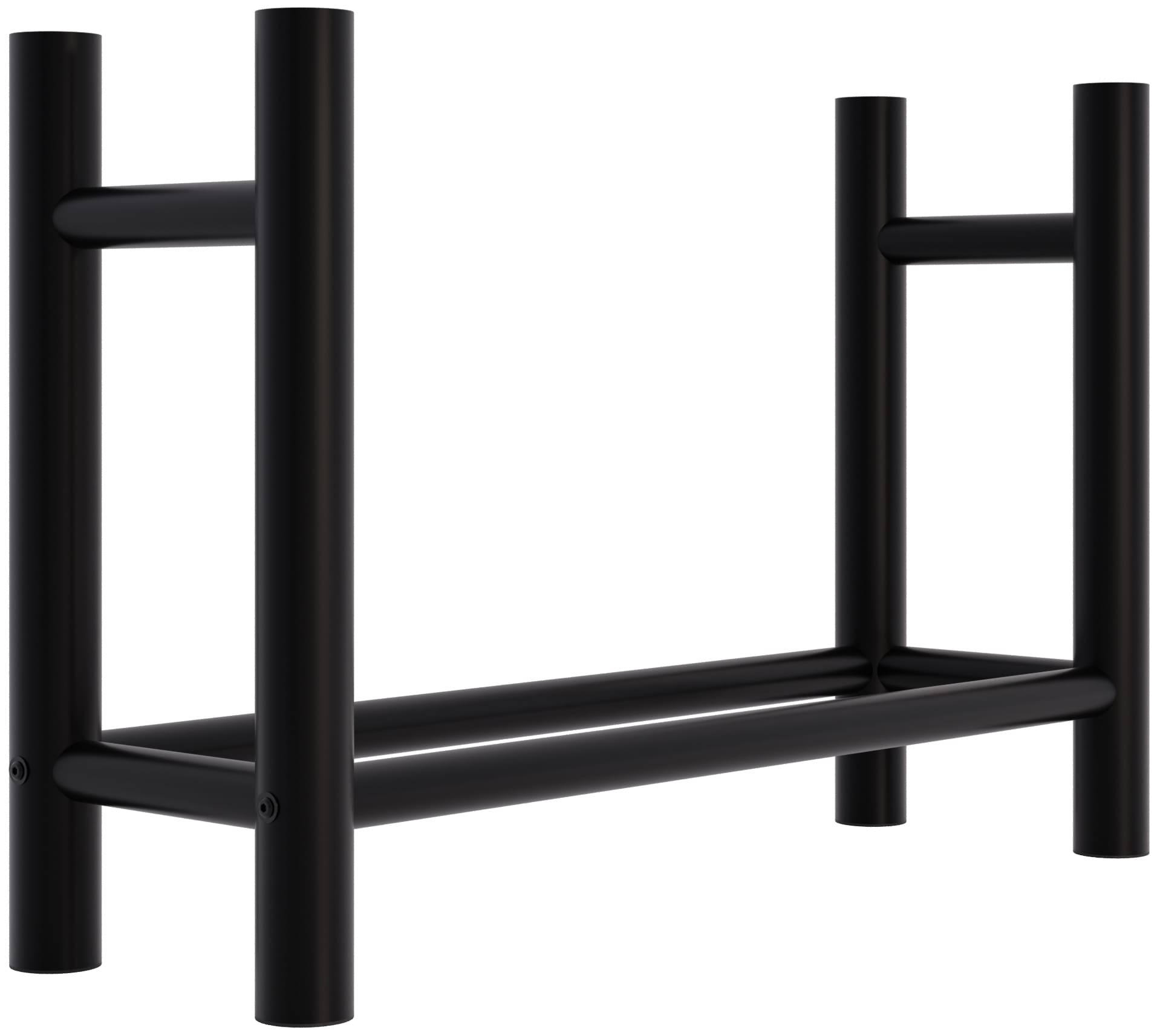 Porte-bûches Medya en métal noir