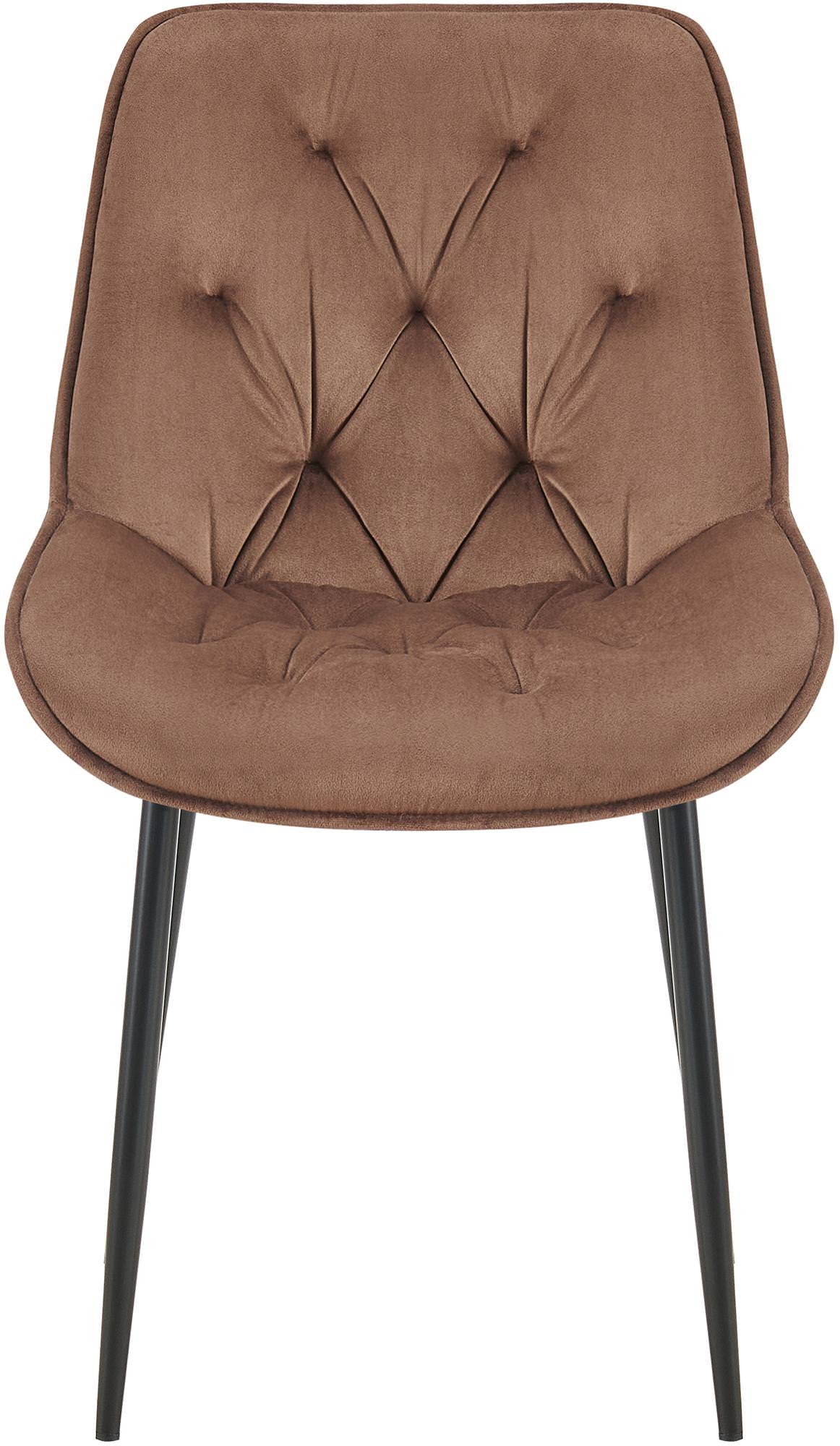Chaise de salle à manger Wallace velours