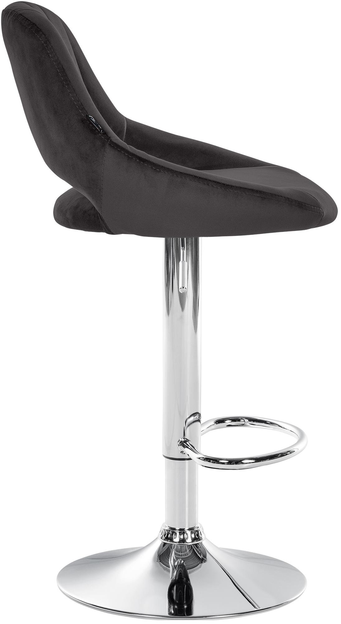 Tabouret de bar Milet en velours