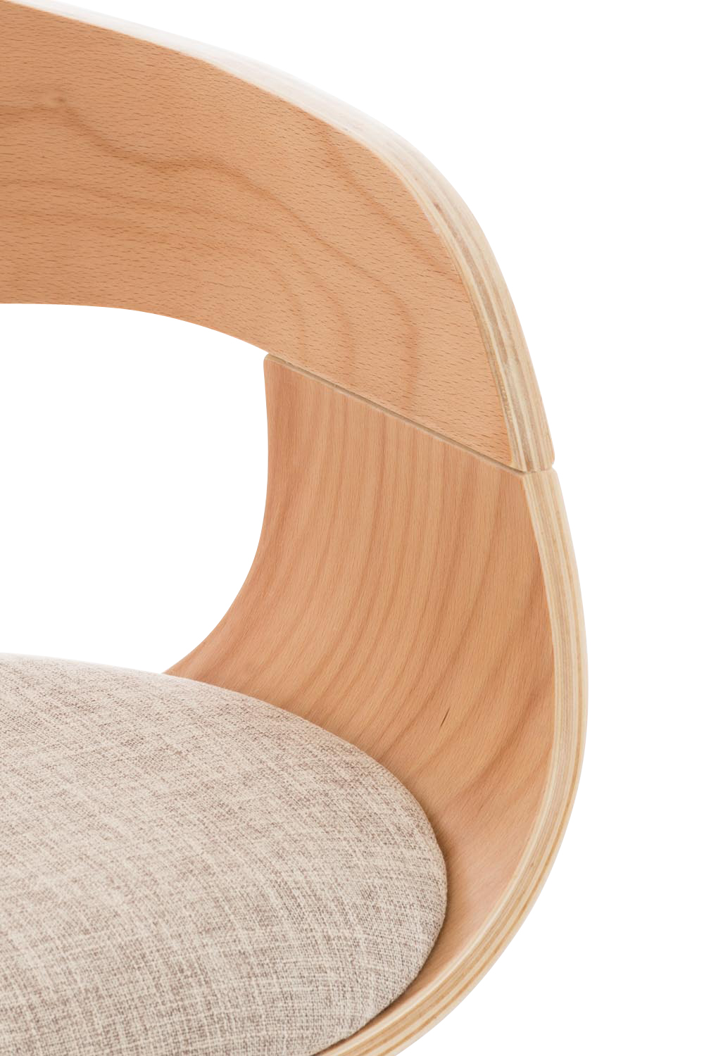 Lot de 2 tabourets de bar Kingston en tissu avec piètement en métal aspect chromé