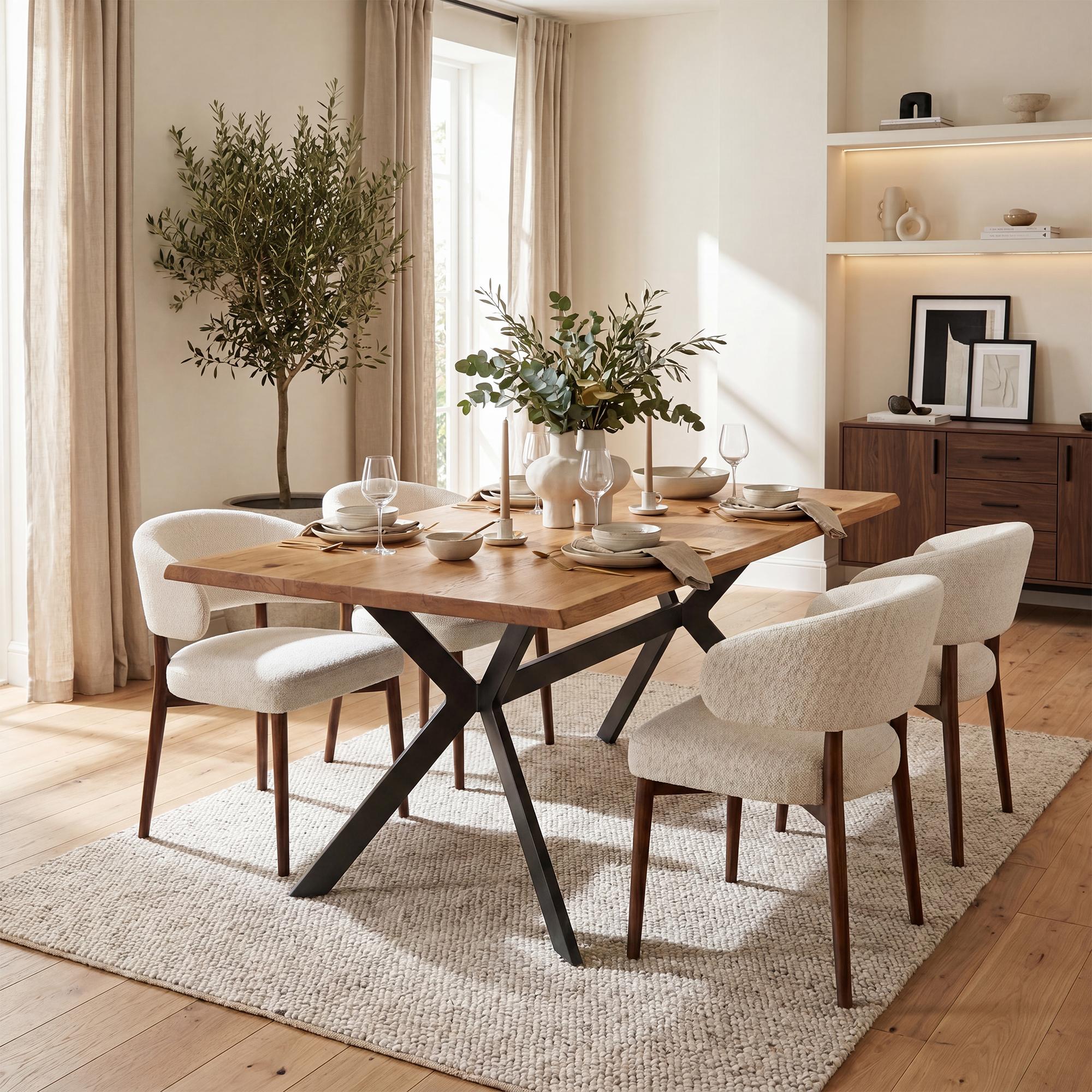 Pieds de table Cascada noir modernes et robustes pour un design elegant et une stabilite optimale