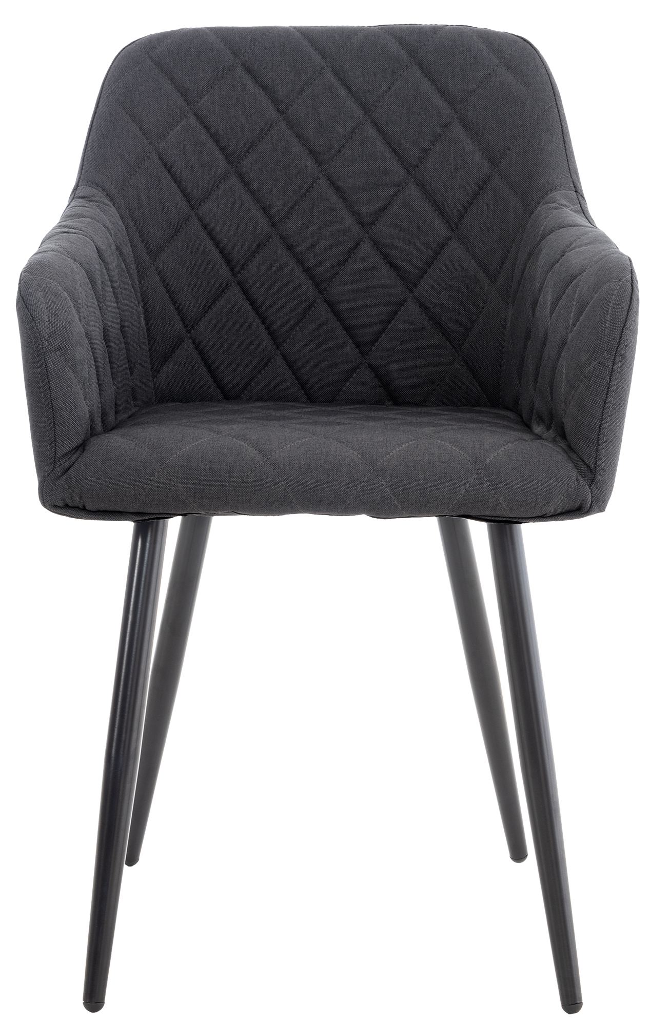 Lot de 4 chaises de salle à manger Shila avec Piètement en Métal noir