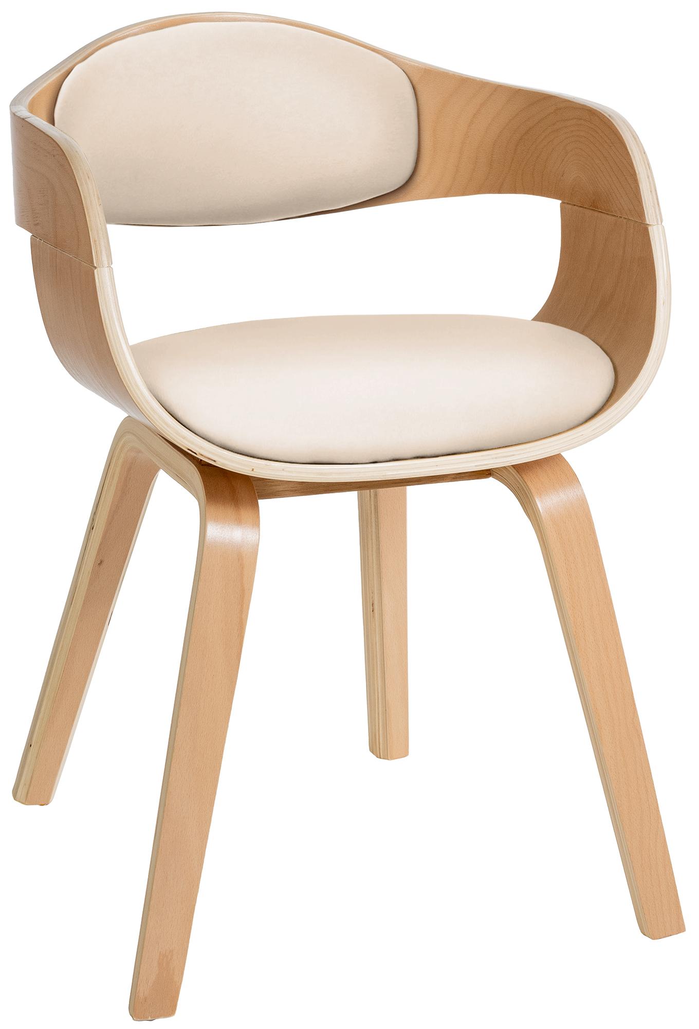 Chaise retro Kingston en similicuir