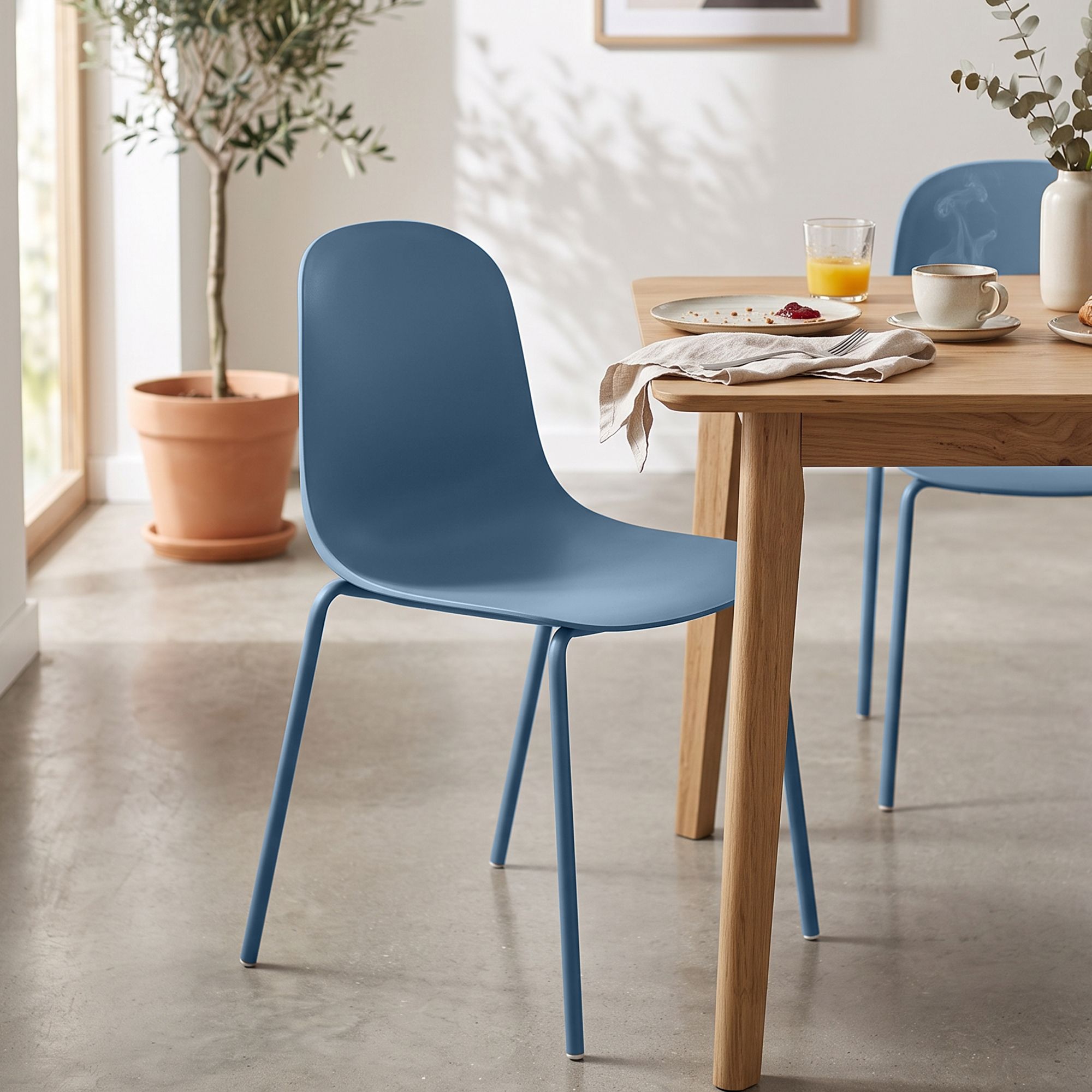 Lot de 4 chaises empilables Hardin