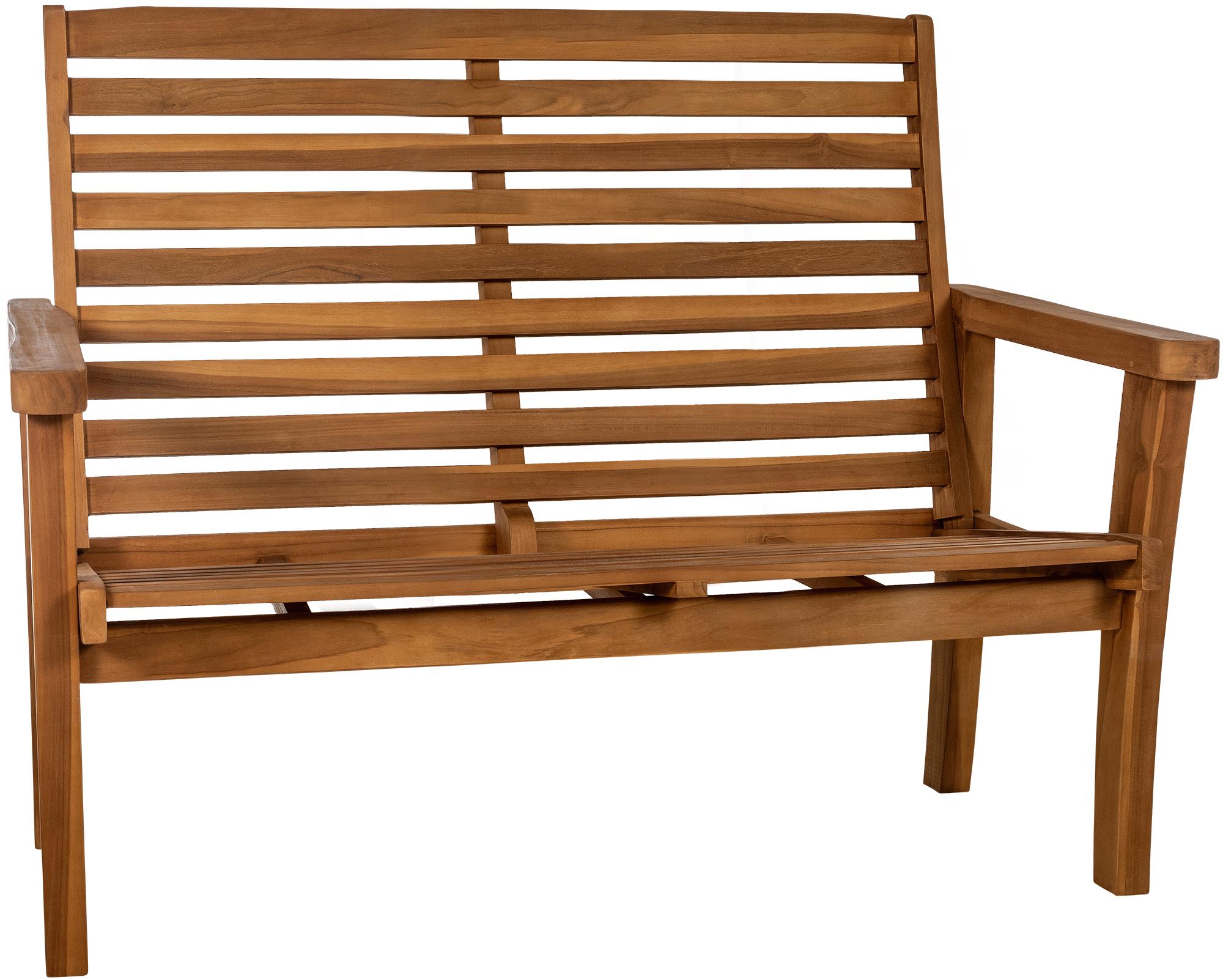 Banc en teck Nicosia avec dossier inclinable
