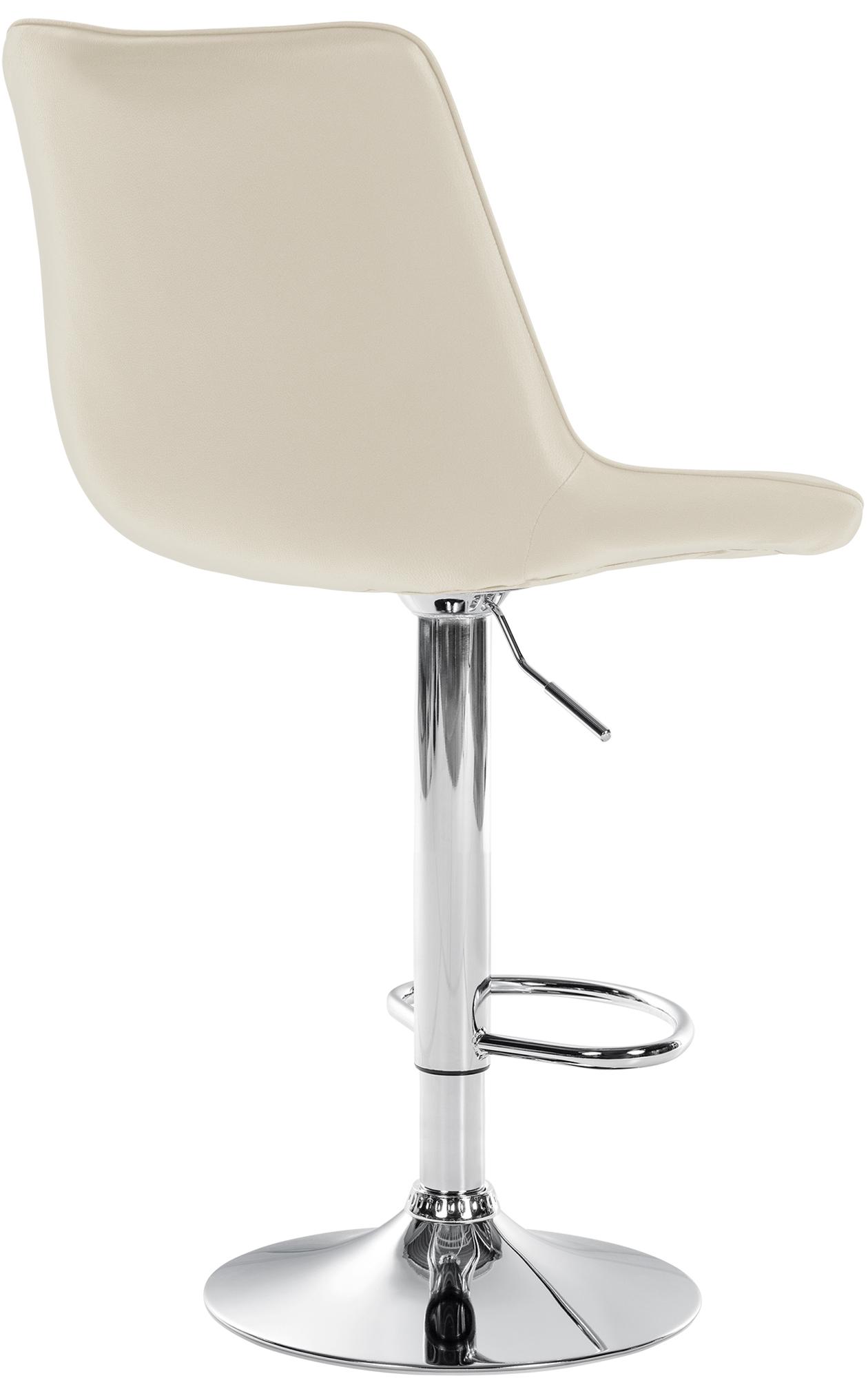 Tabouret de bar Toni en Similicuir Pied en Métal réglable pivotant