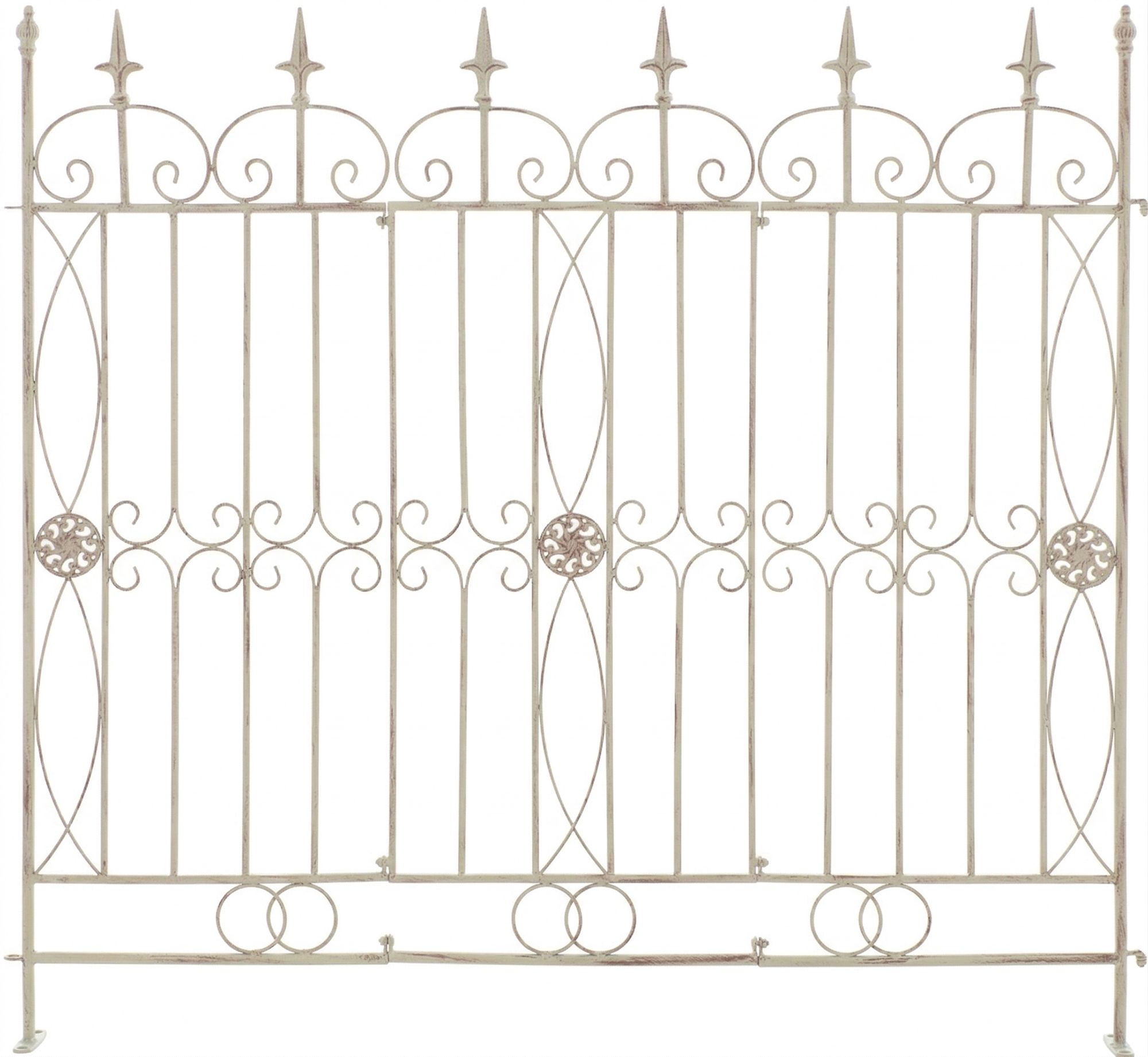 Lot de 4 barrières de jardin Mangold robuste pratique et facile à installer pour délimiter et protéger vos espaces extérieurs