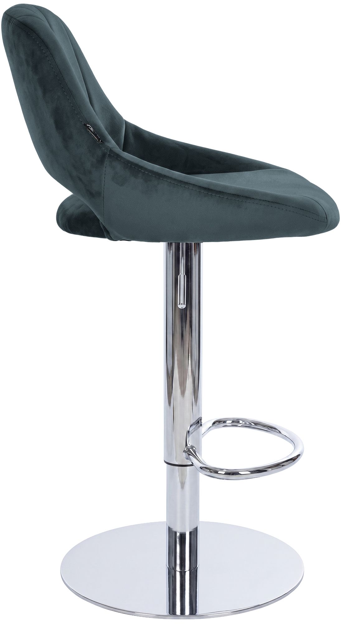 Tabouret de bar Milet avec structure stable chromée