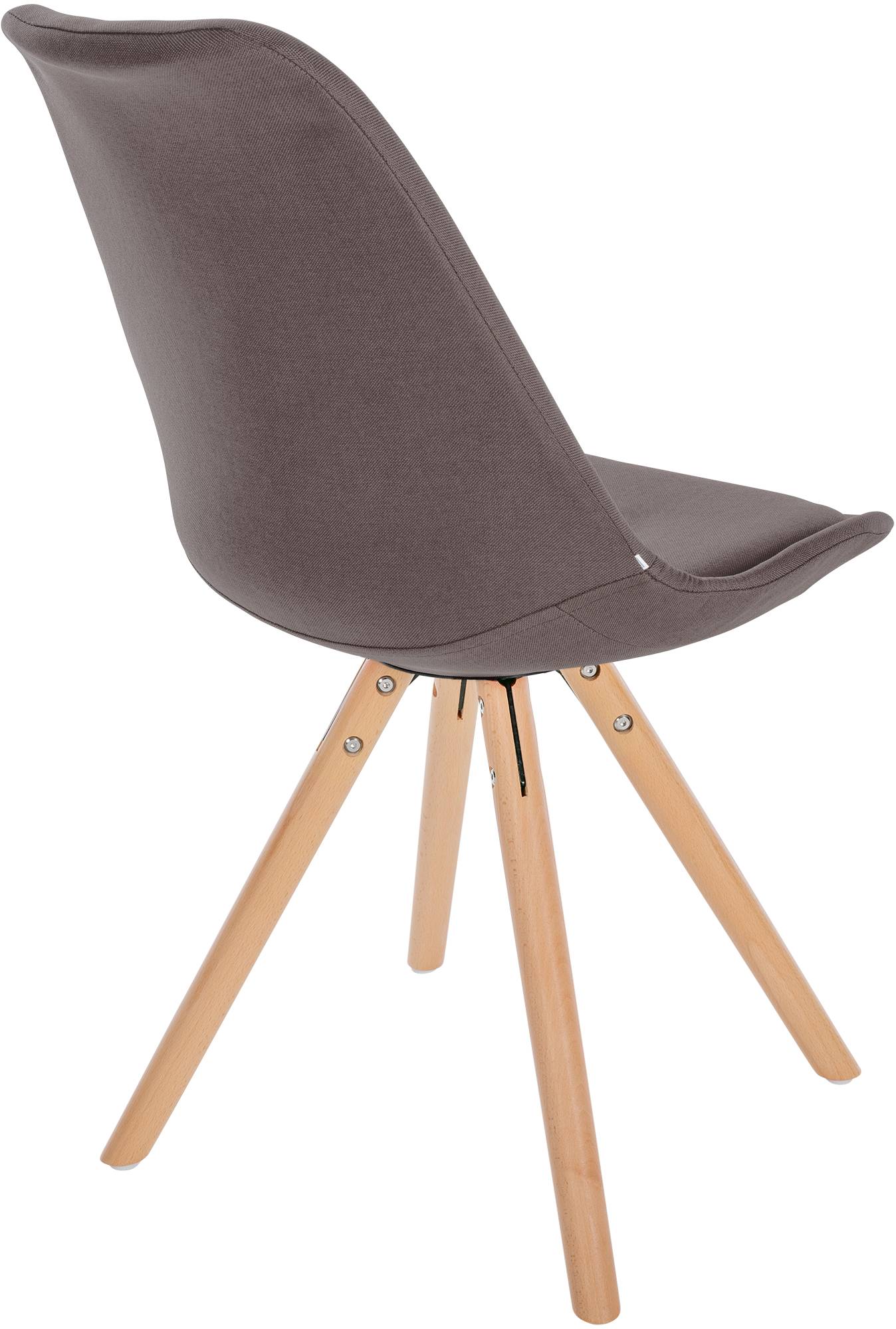 Chaise de salle à manger Sofia en Tissu avec Pieds en bois
