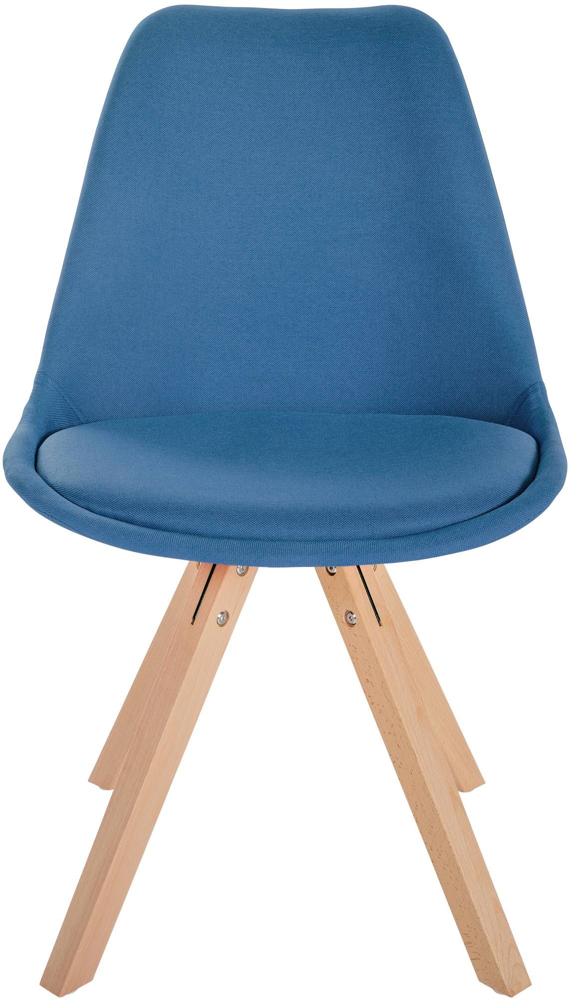 Chaise de salle à manger Sofia en Tissu avec Pieds en bois