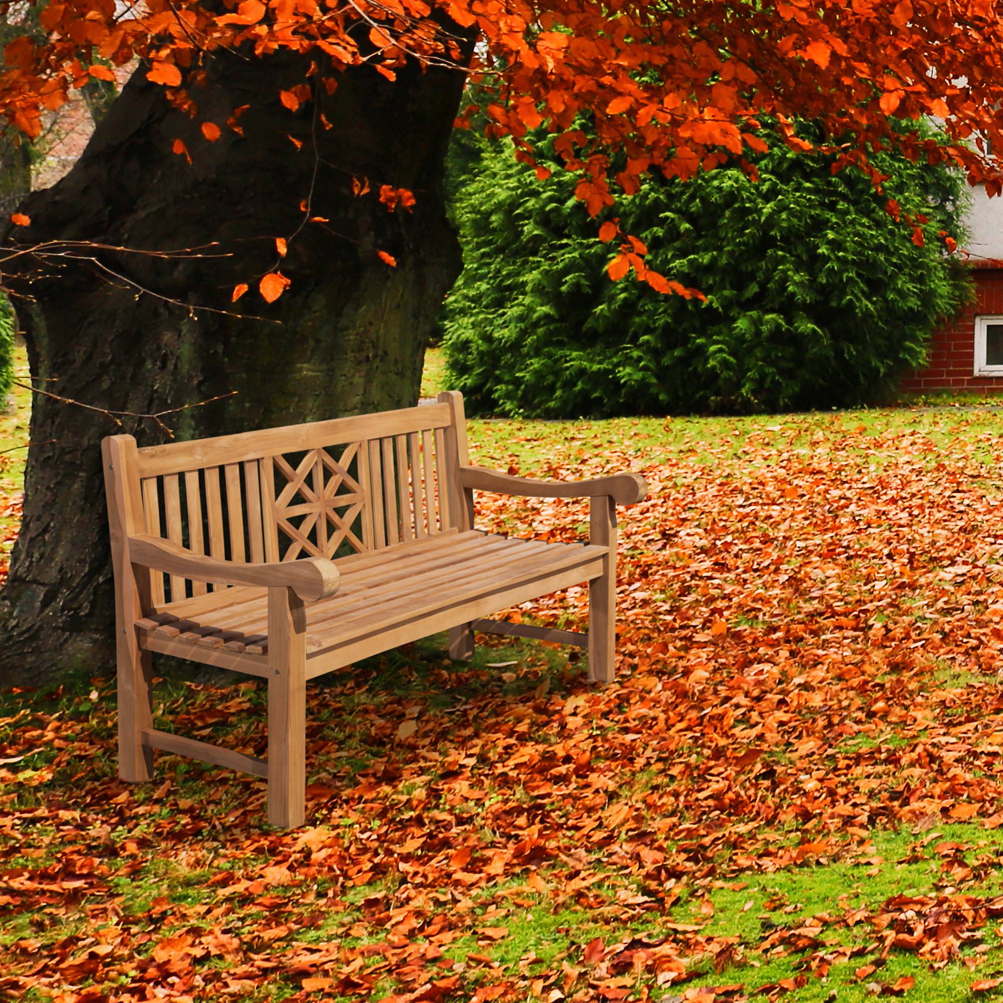 Banc de jardin en bois de teck Florida