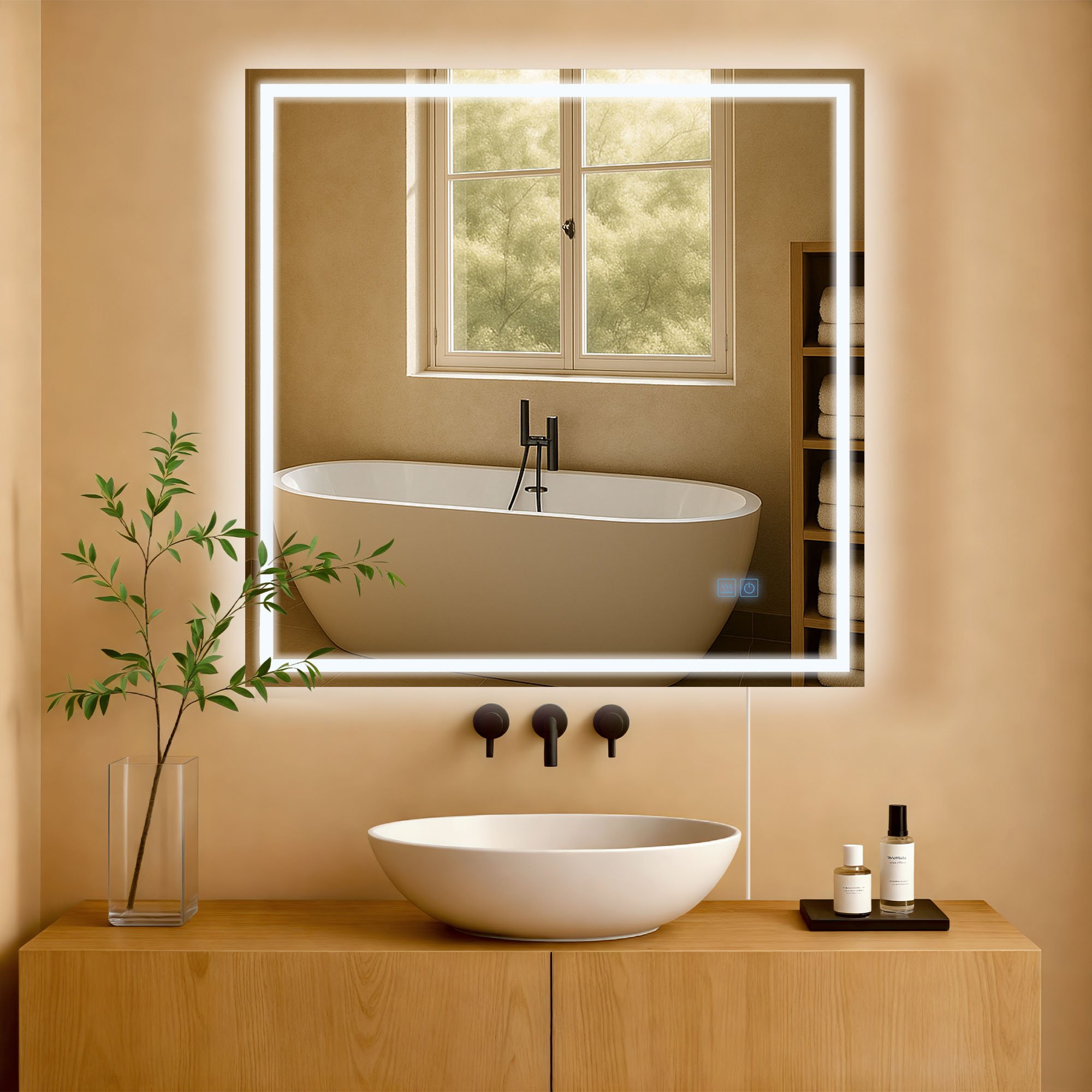 Miroir de salle de bain Jaffrey