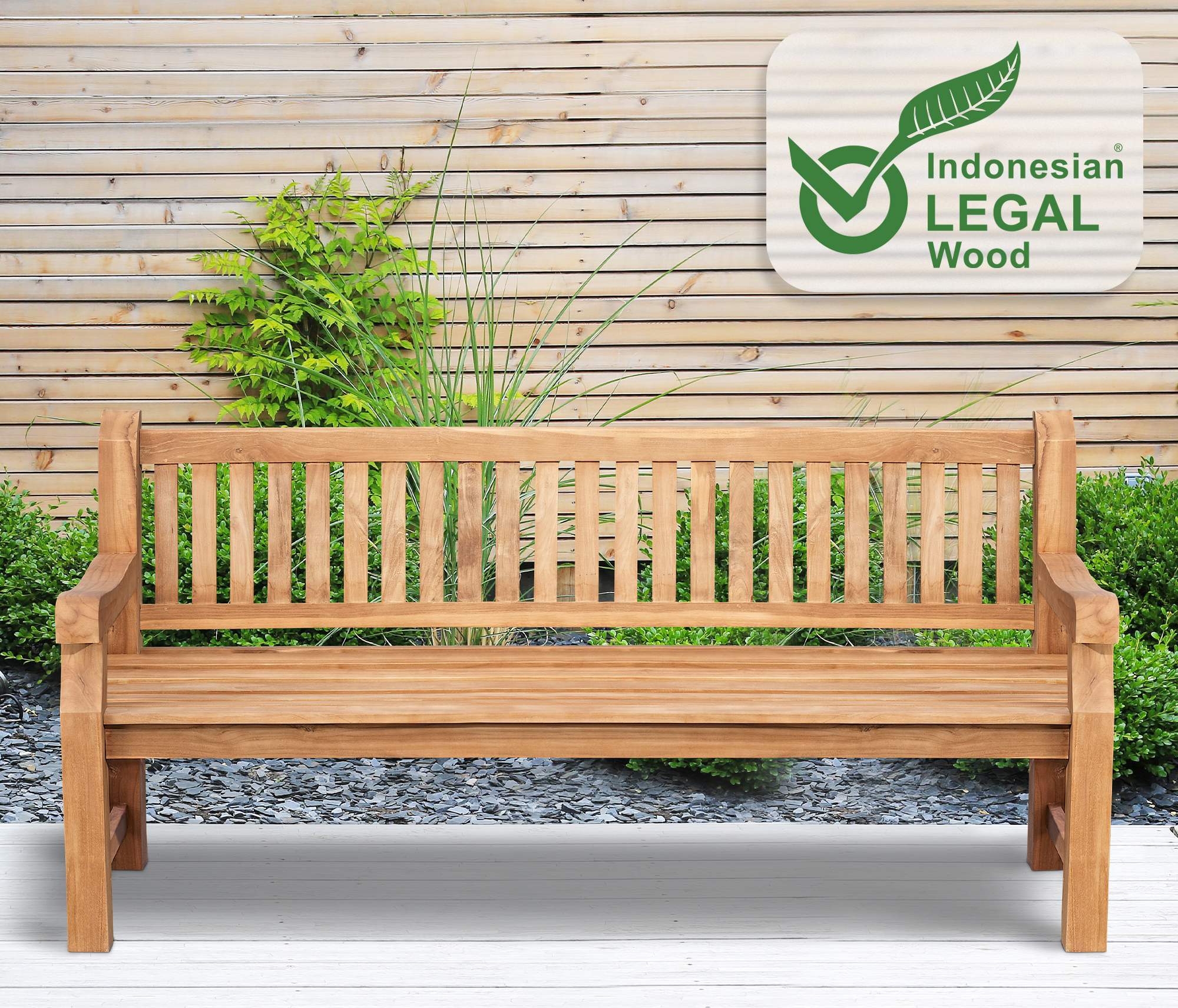 Banc en teck Jackson V2
