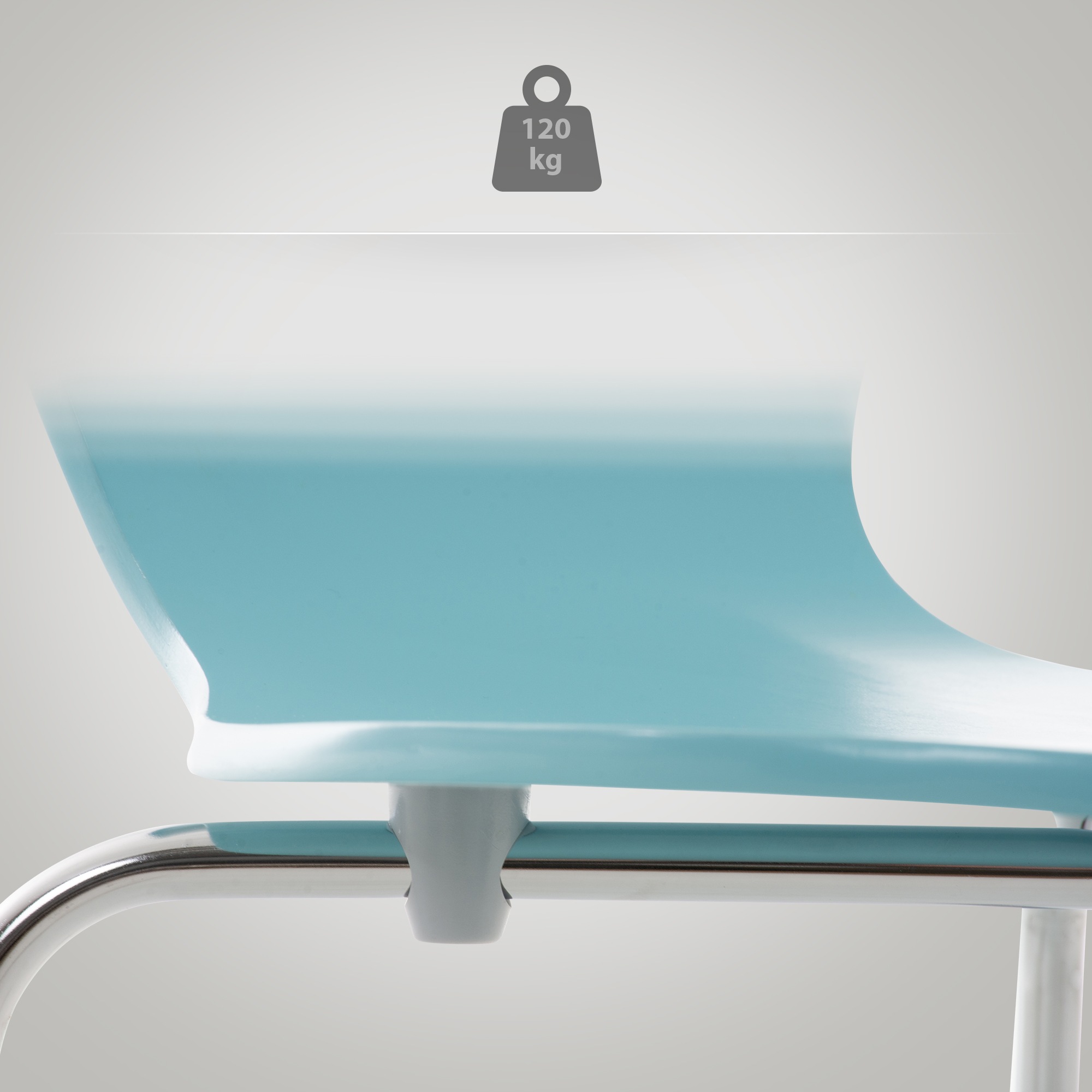 Lot de 4 chaises empilables Calisto