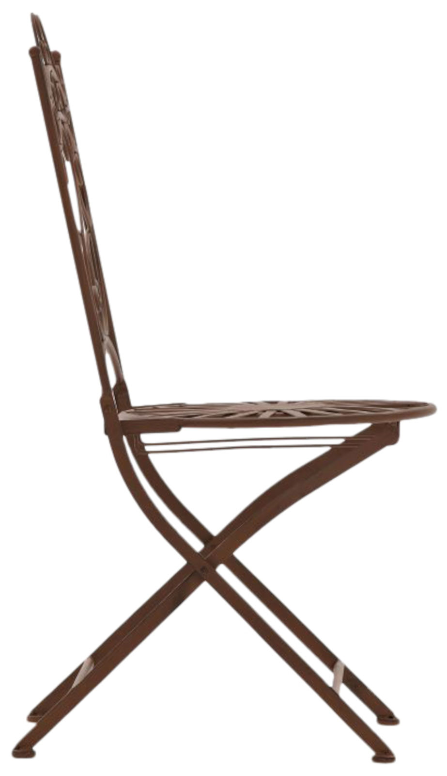 Lot de 2 Chaises de jardin pliables Indra en fer forgé