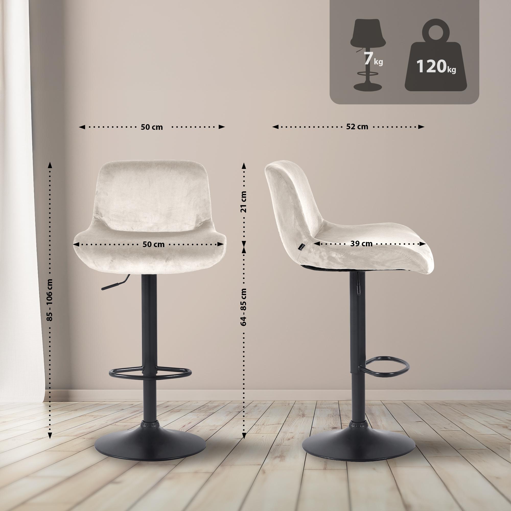 Tabouret de bar Solon noir