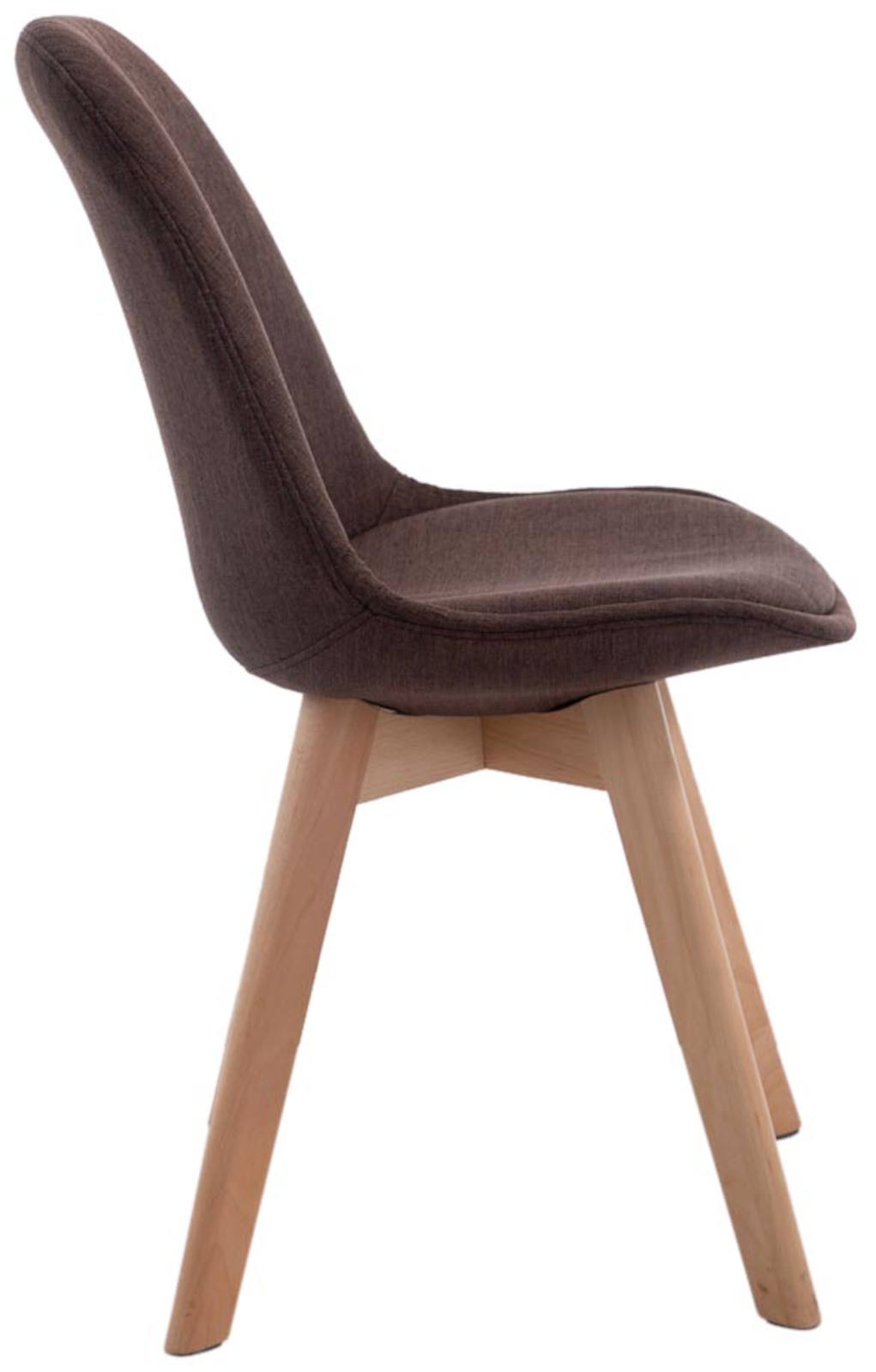 Lot de 4 chaises de salle à manger Borneo V2 en Tissu