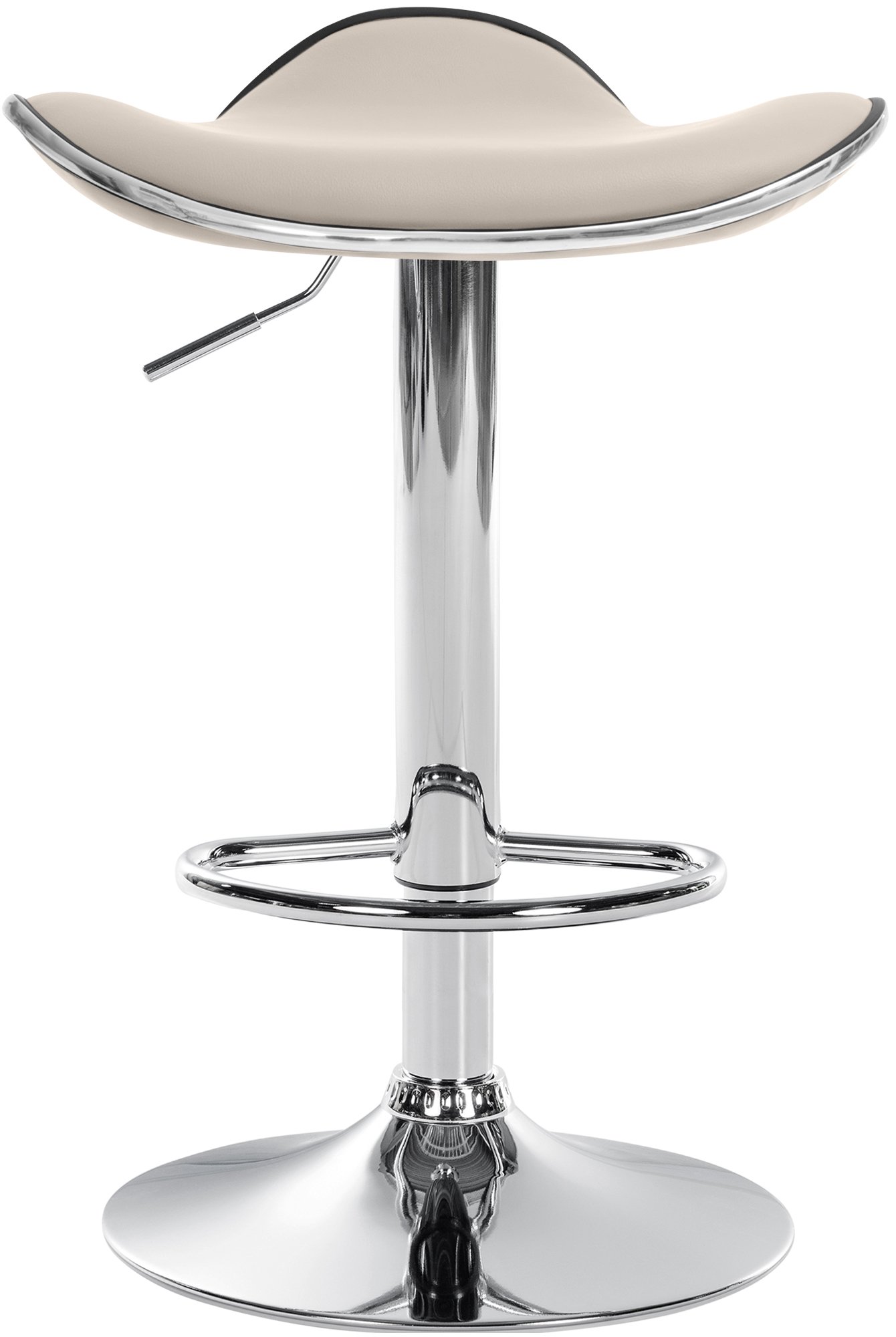 Tabouret de bar Shanghai similicuir avec pied en métal
