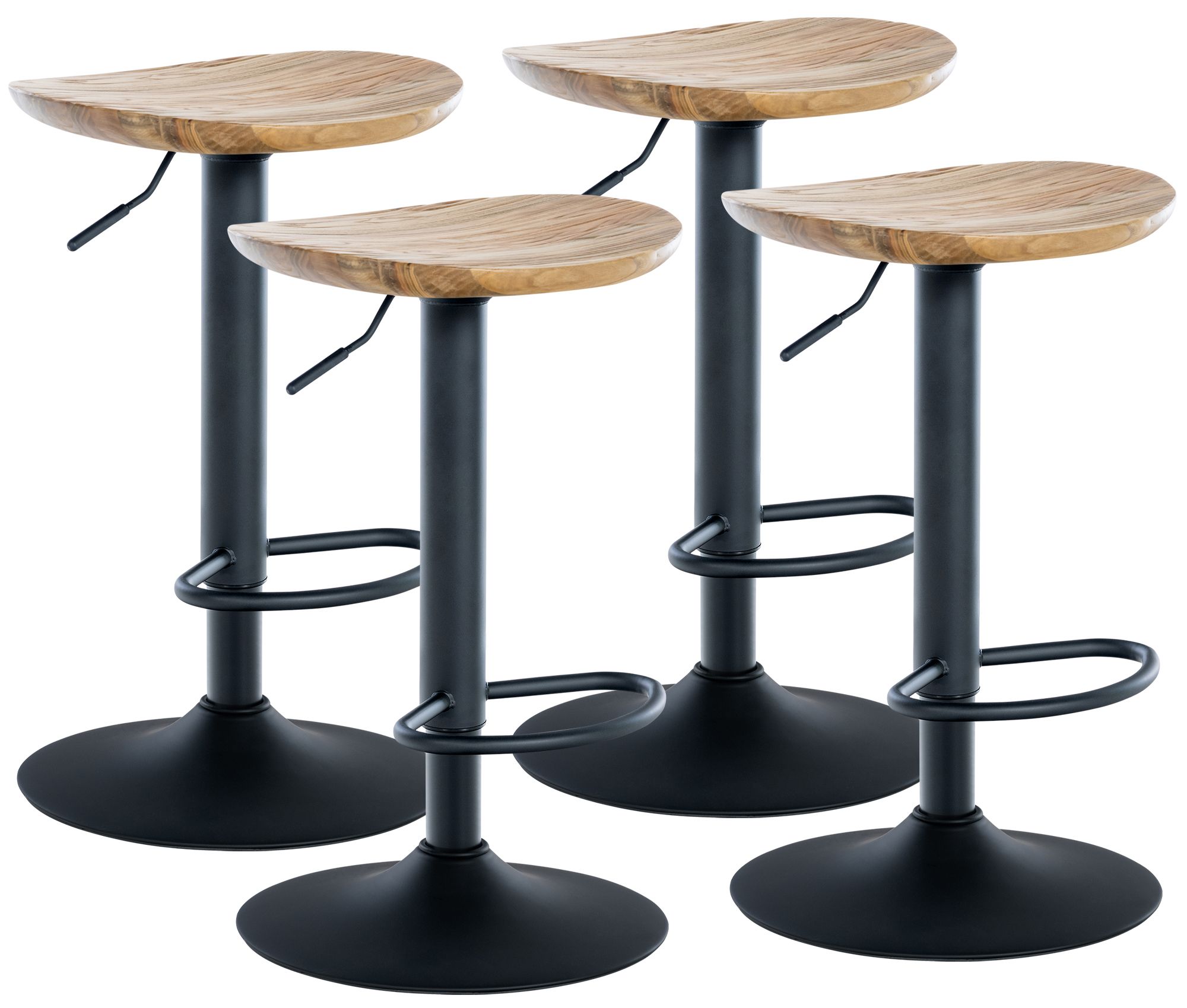 Lot de 4 tabourets de bar Skelde