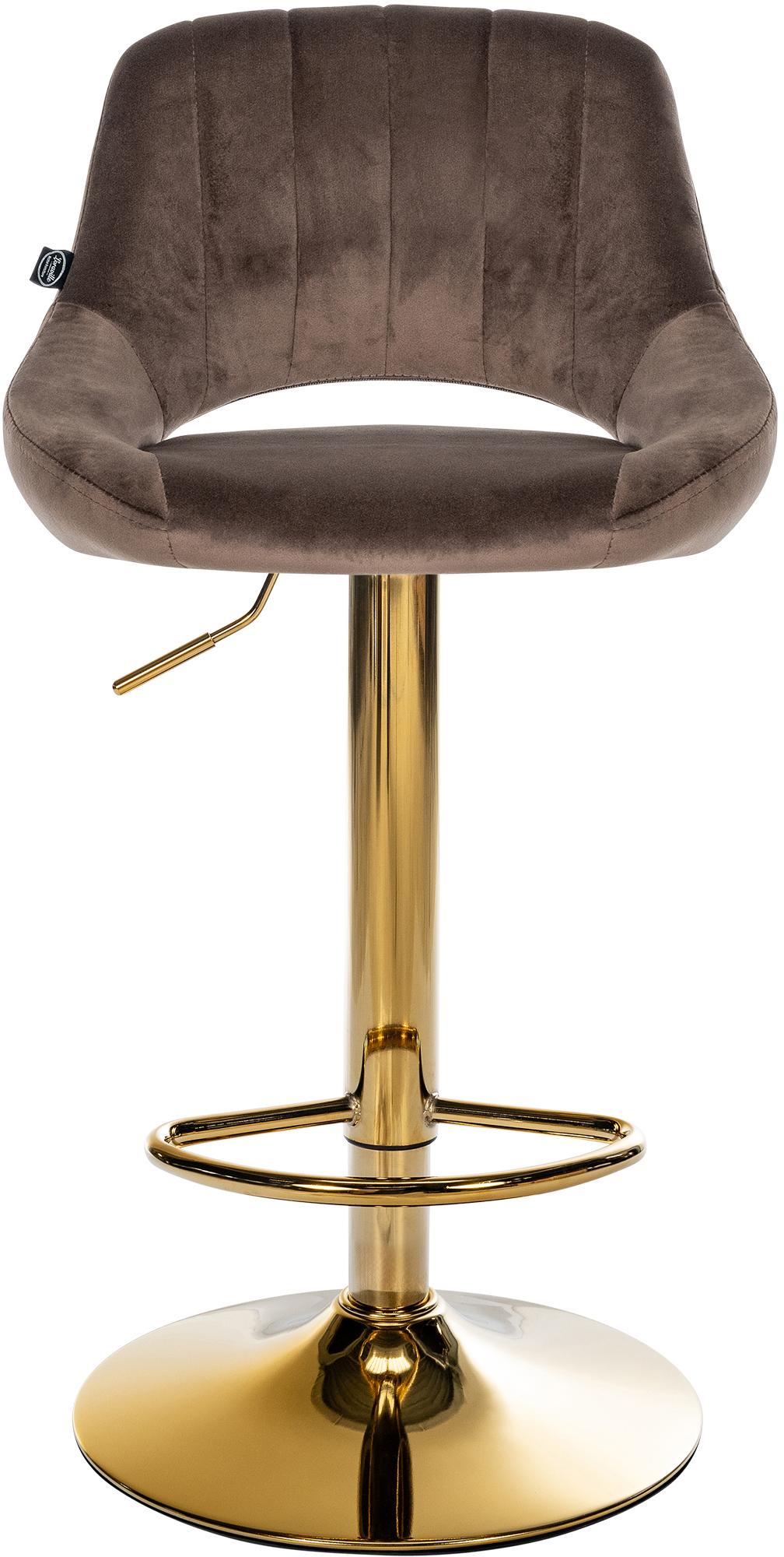 Lot de 2 tabourets de bar Milet en velours