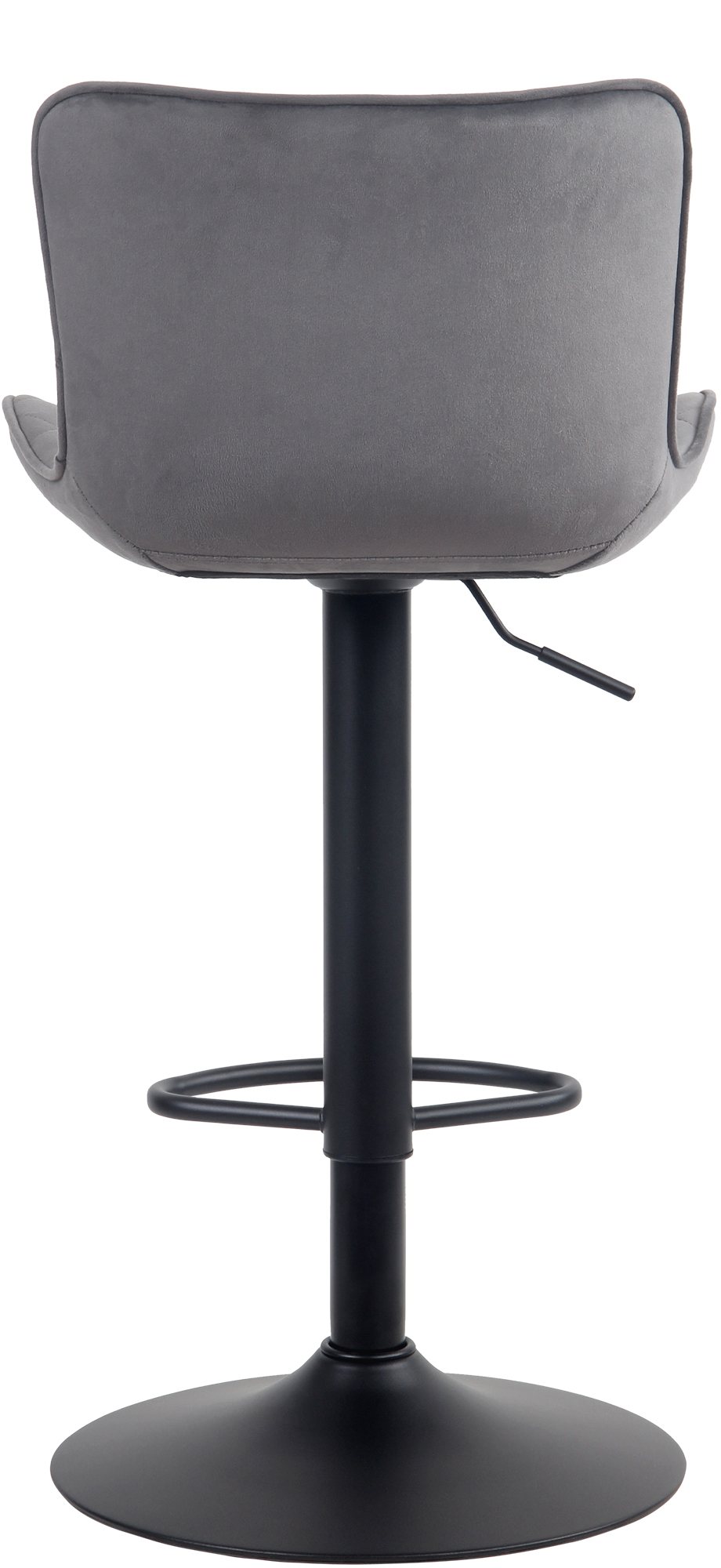 Lot de 2 Tabourets de bar Emma Pied Métal Hauteur Réglable Pivotant