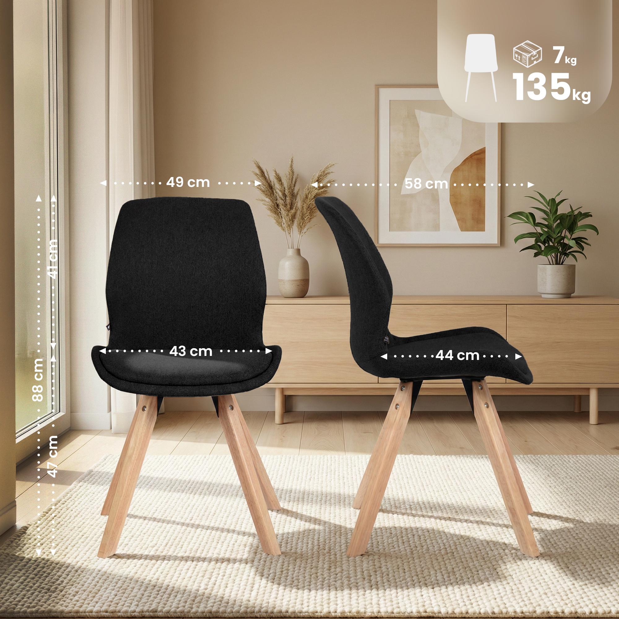 Lot de 4 chaises Luna