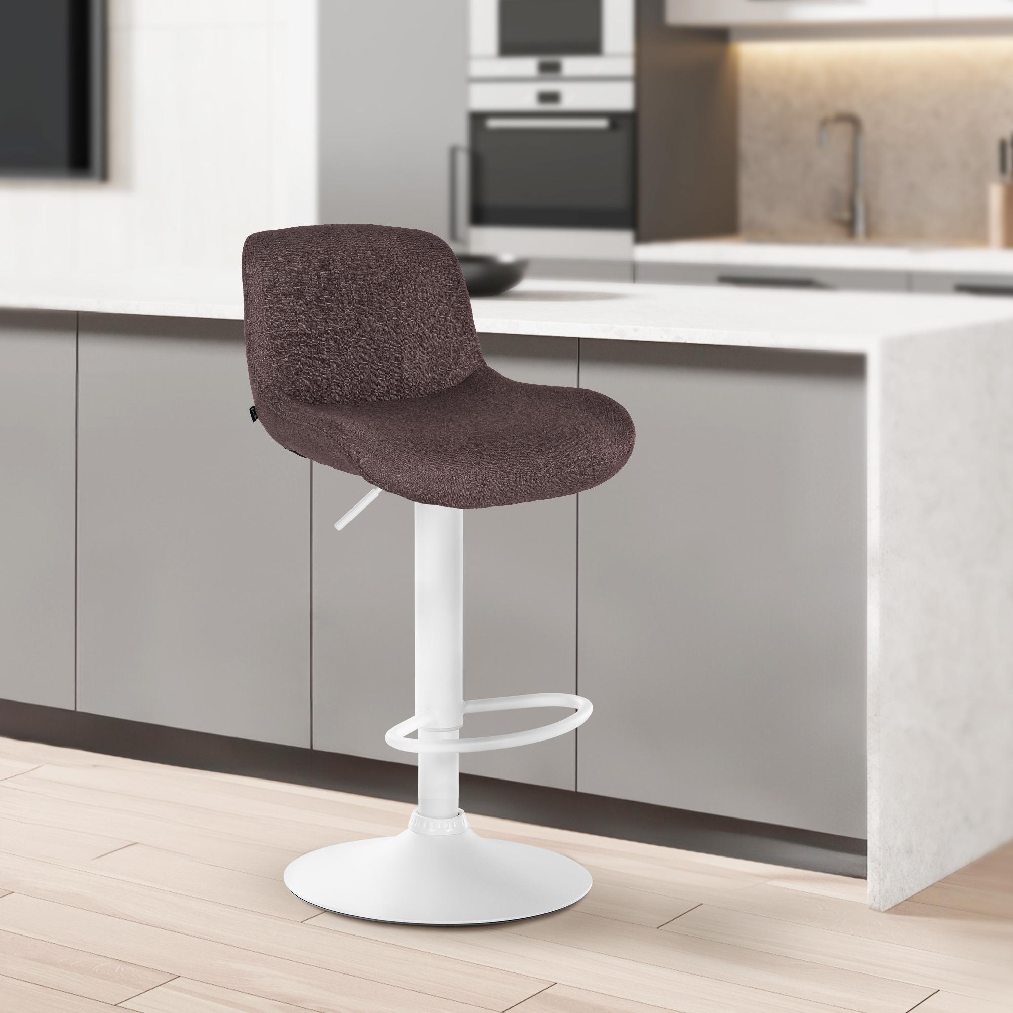 Lot de 2 tabourets de bar Solon blanc