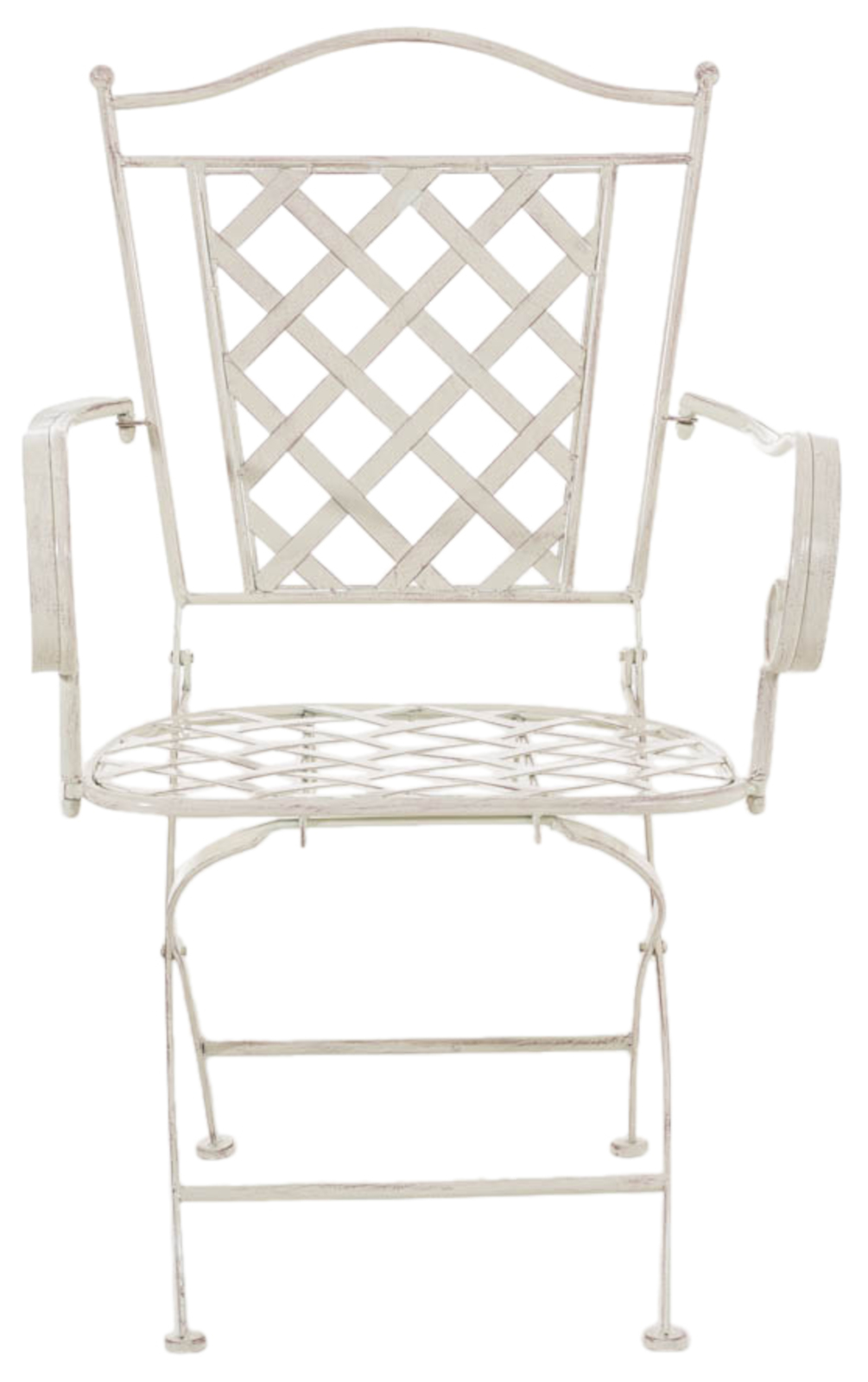 Lot de 2 chaises de jardin pliables Adara en fer