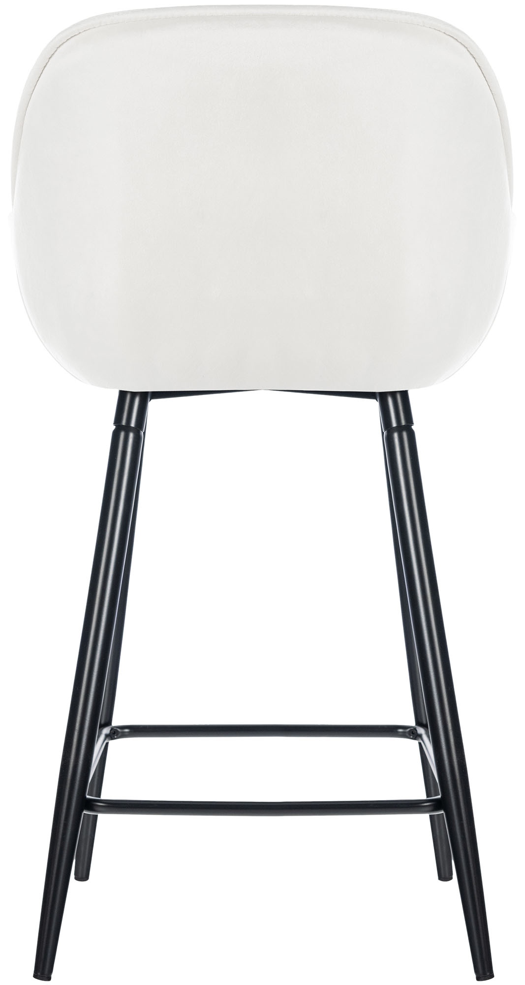 Lot de 2 tabourets de bar Gibson velours hauteur d'assise 76 cm
