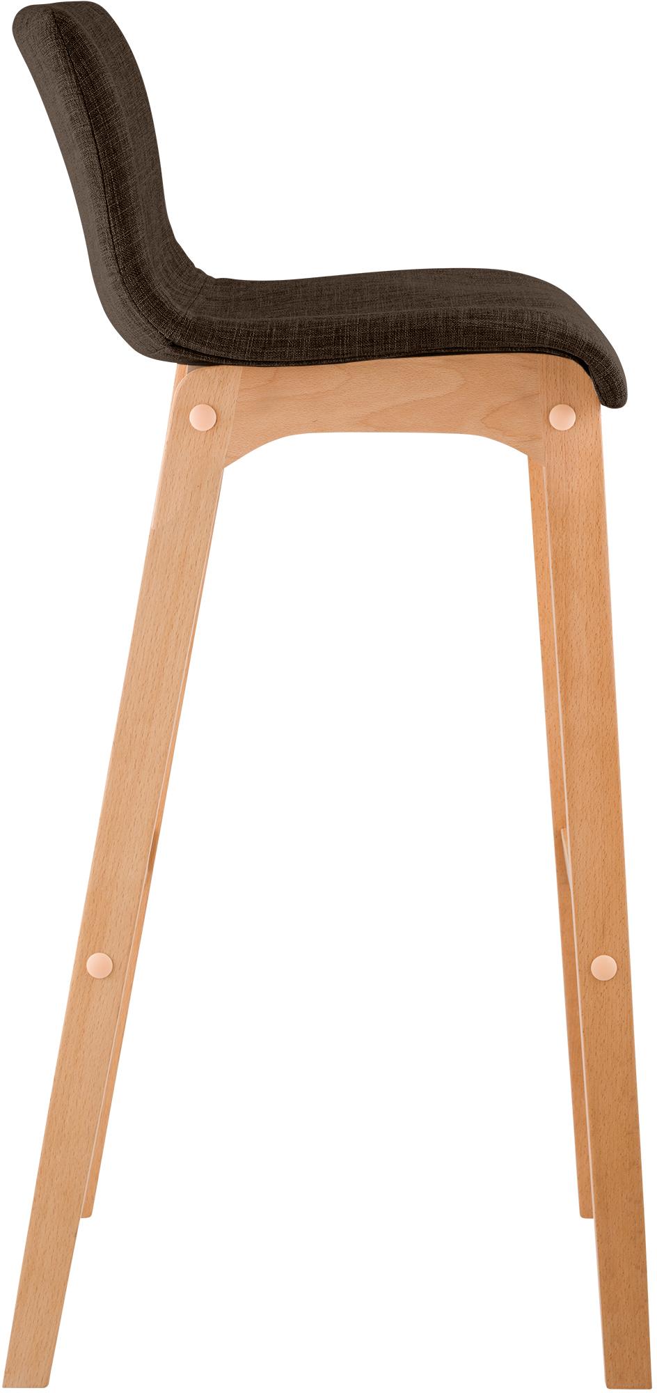 Tabouret de Bar Hover Tissu Piètement Quatre pieds Natura