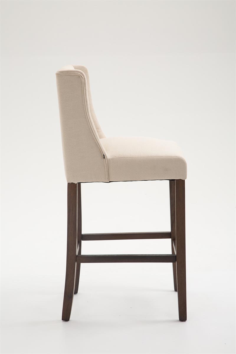 Lot de 2 Tabourets de bar Cassandra Tissu