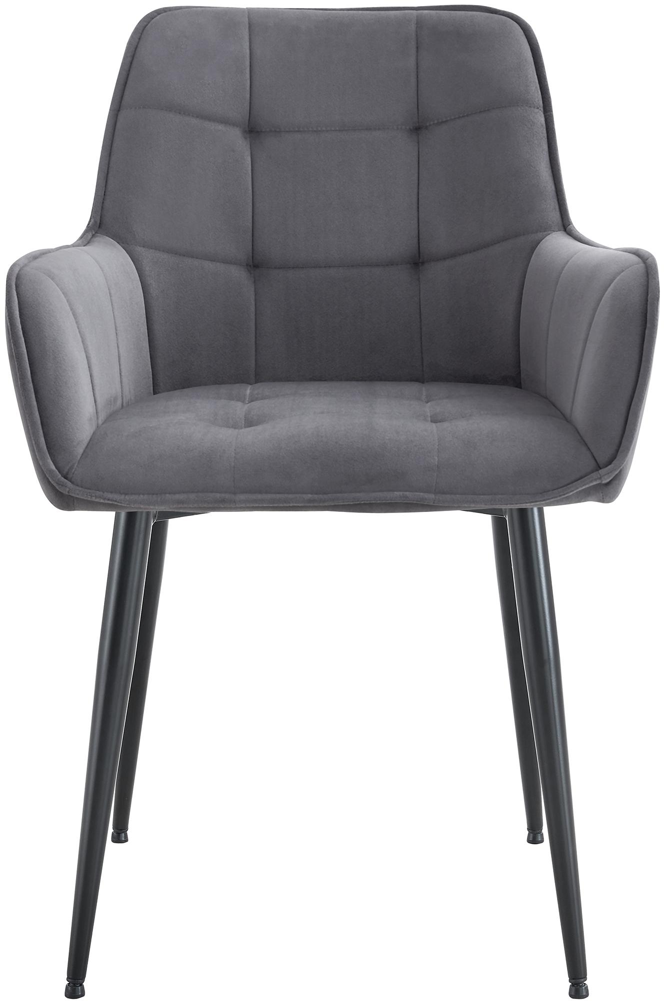 Lot de 2 chaises de salle à manger Ferndale velours