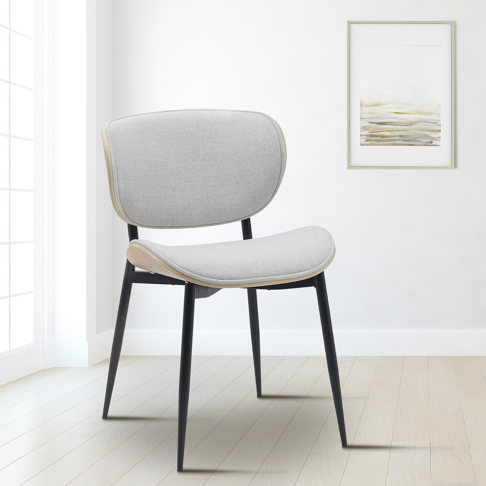 Lot de 2 chaises visiteurs Enid en similicuir ou en tissu