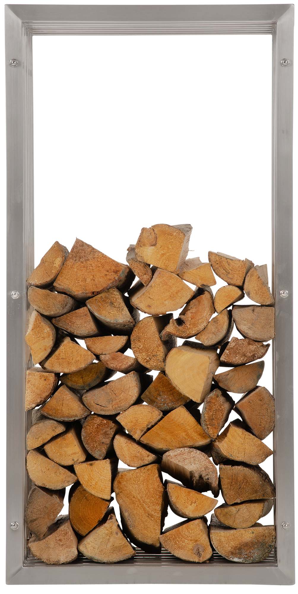 Porte-bûches Irving en acier inoxydable