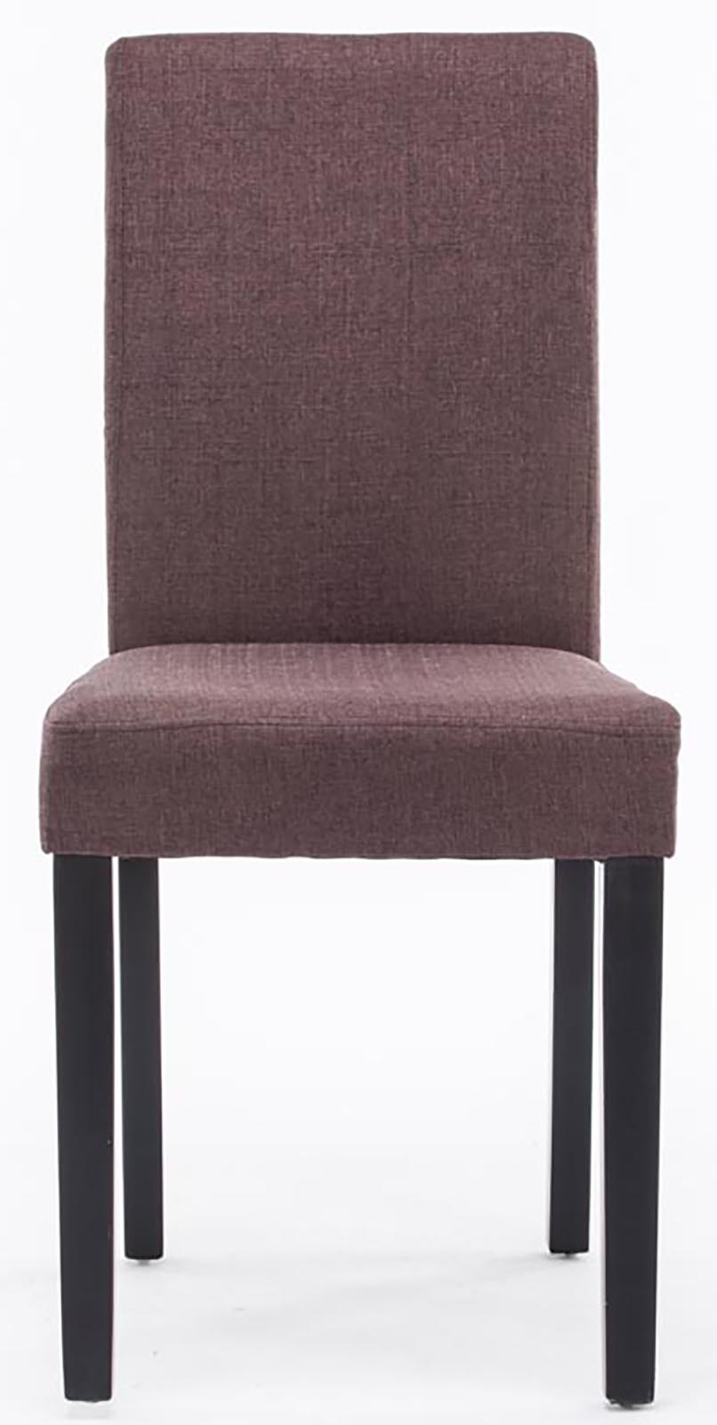 Chaise de salle à manger Ina en tissu avec Pieds en Bois