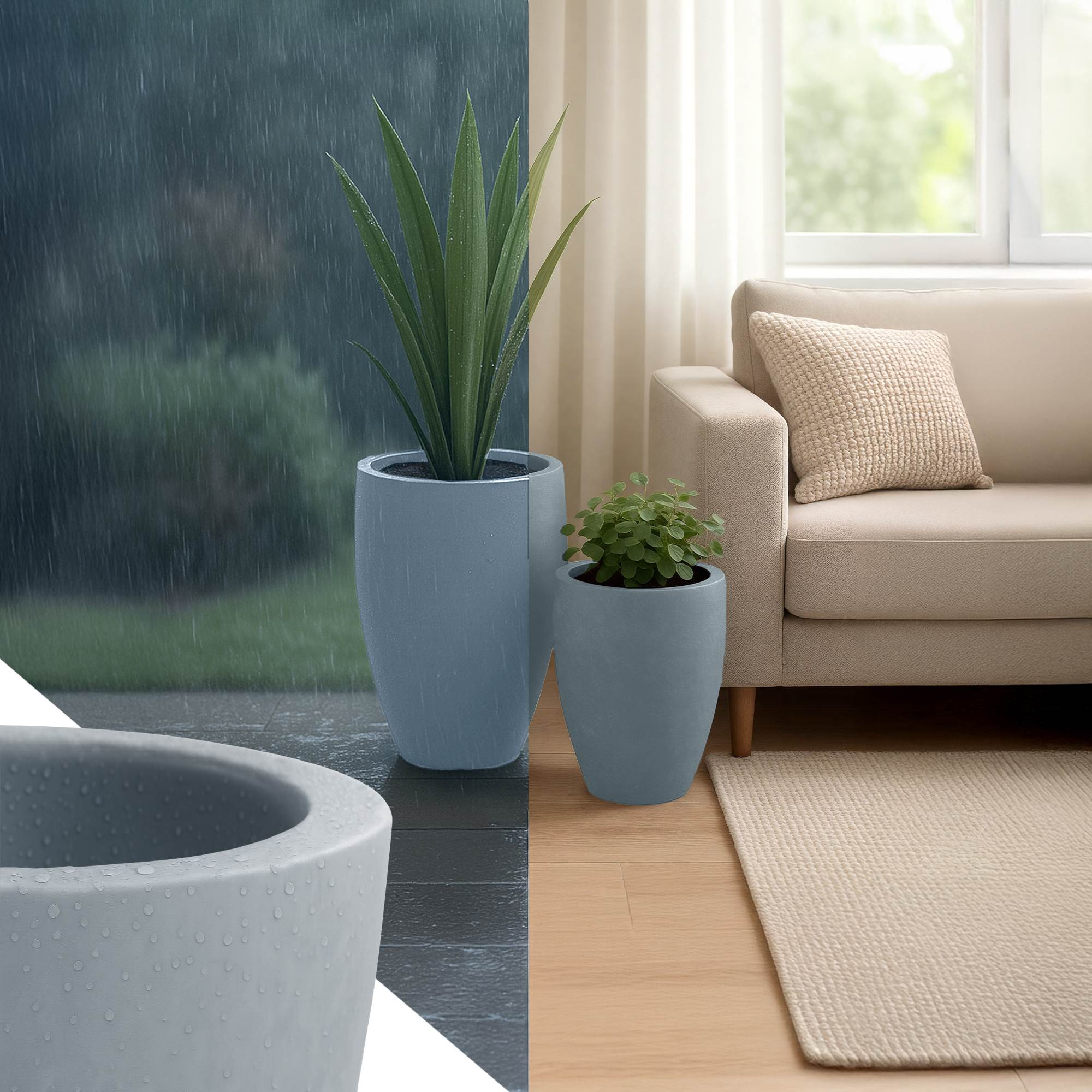 Set de 2 bacs à plantes 2