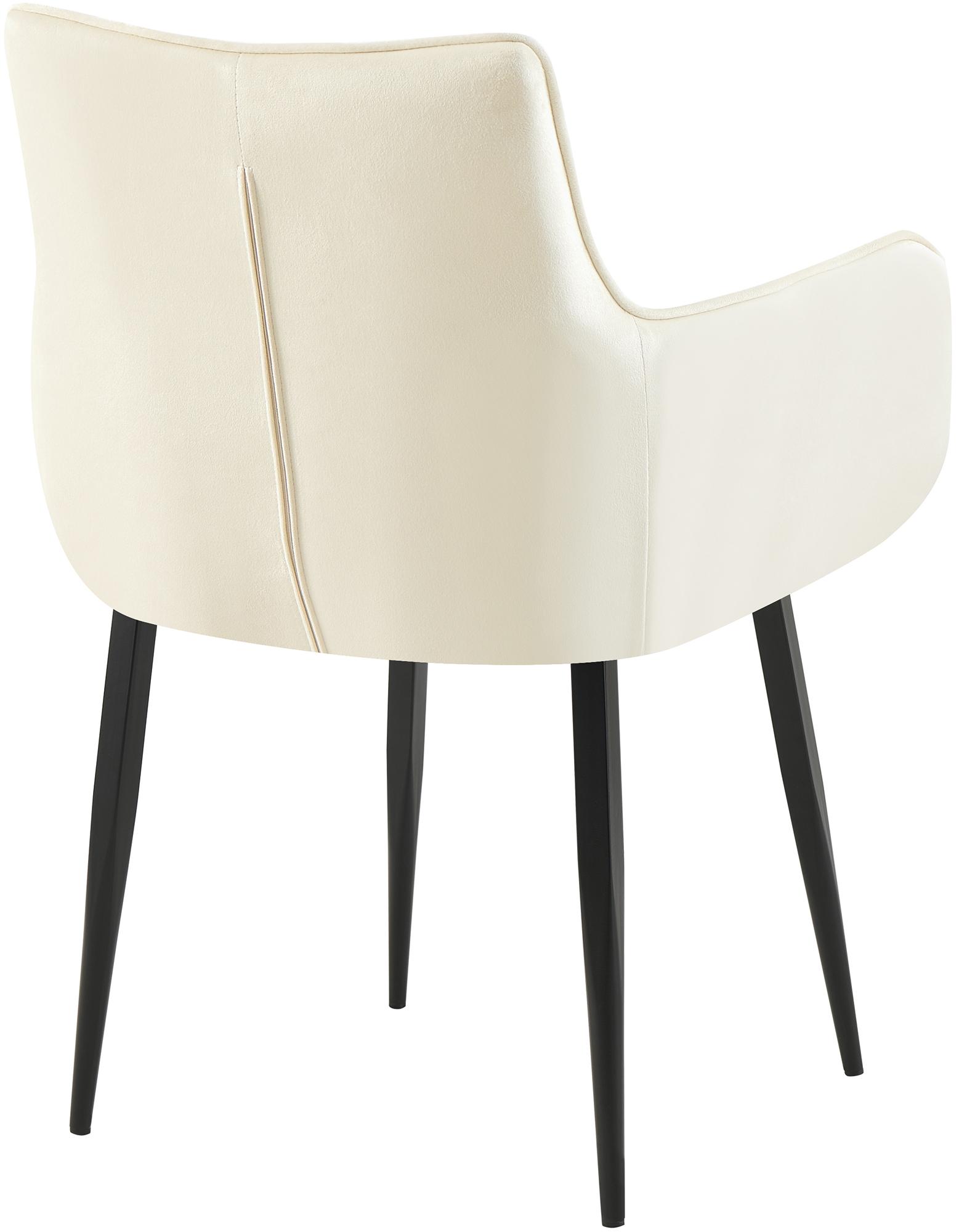 Chaise de salle à manger Tirana velours