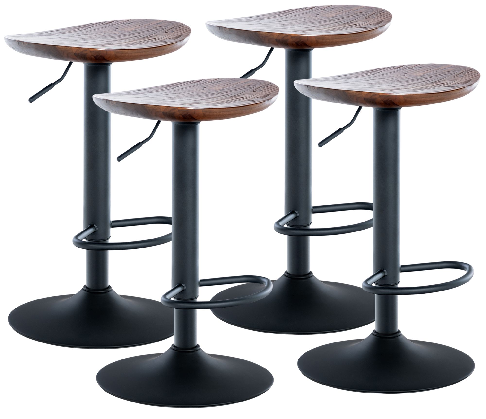 Lot de 4 tabourets de bar Skelde