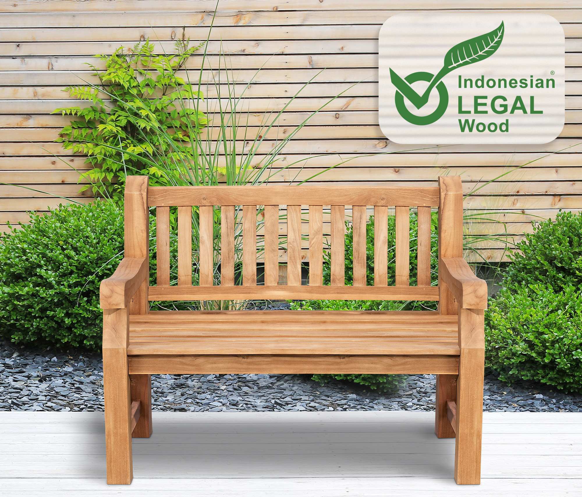 Banc en teck Jackson V2
