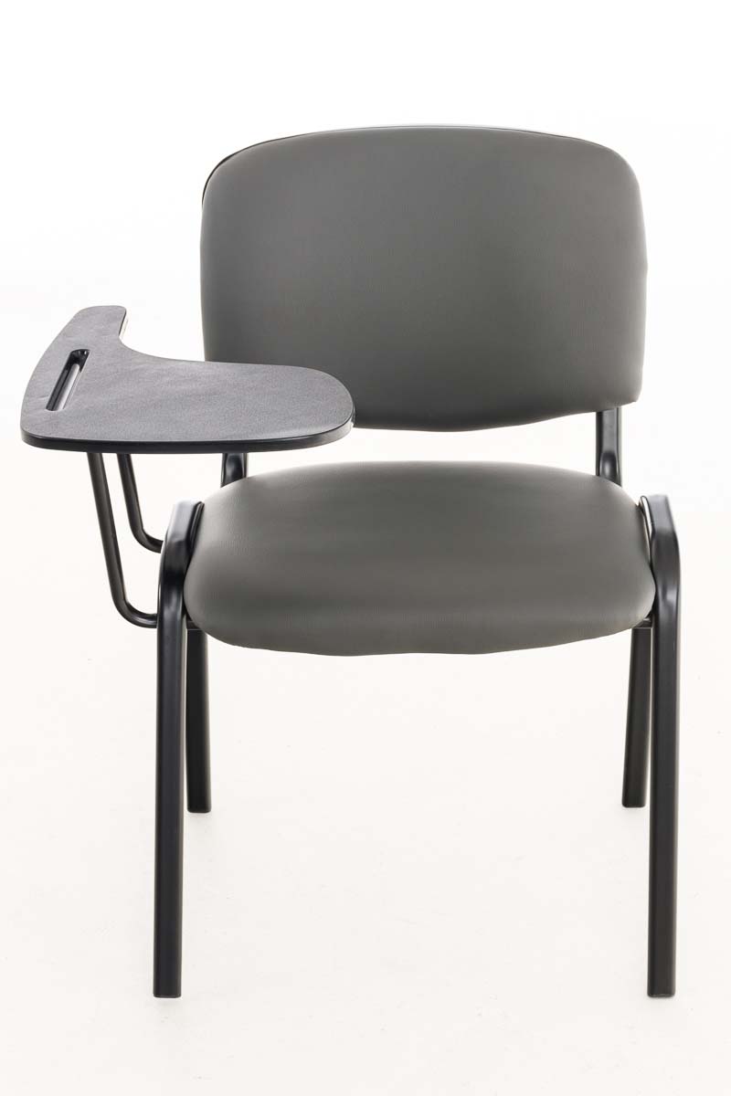 Chaise Ken en similicuir avec tablette rabattable