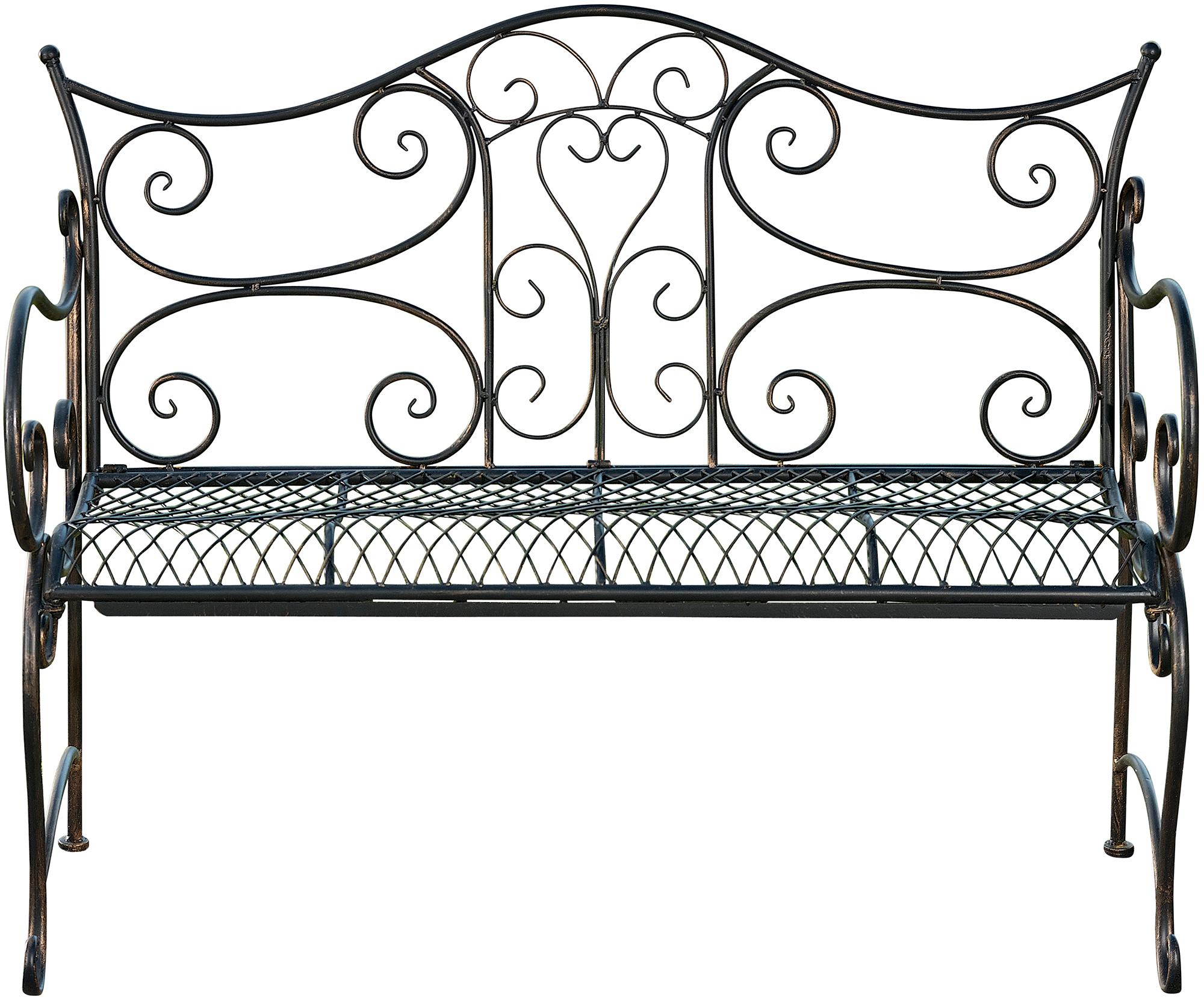 Banc de jardin au style antique Tara en fer forgé