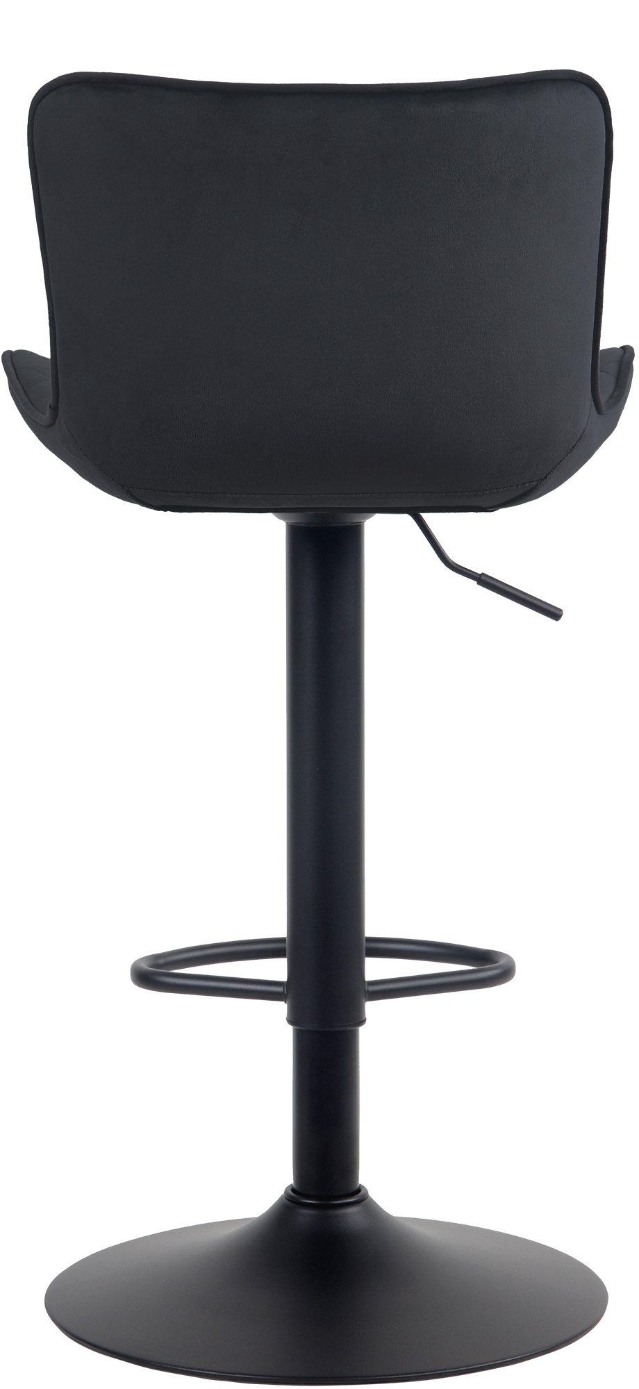 Lot de 2 Tabourets de bar Emma Pied Métal Hauteur Réglable Pivotant