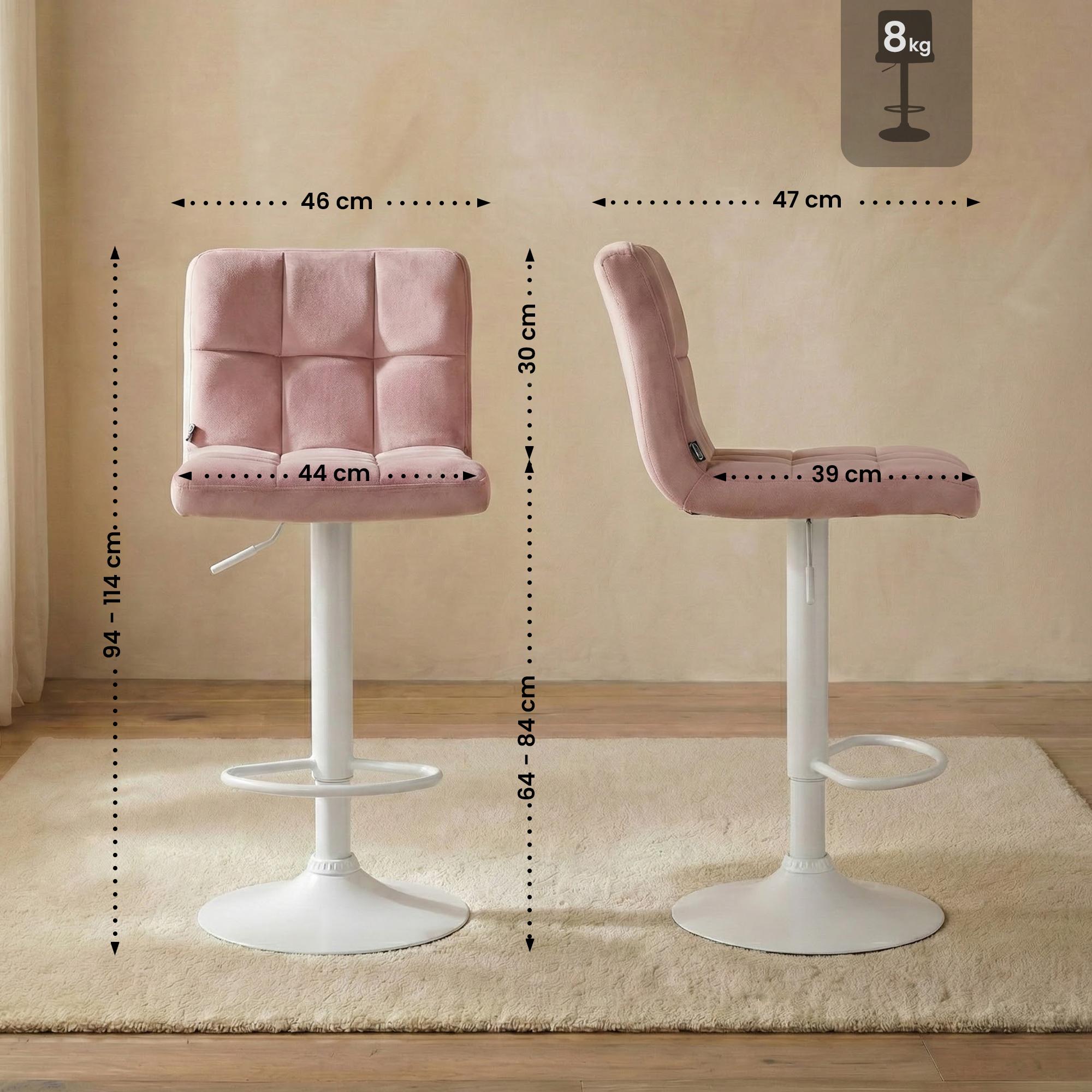 Tabouret de Bar Peru Velours