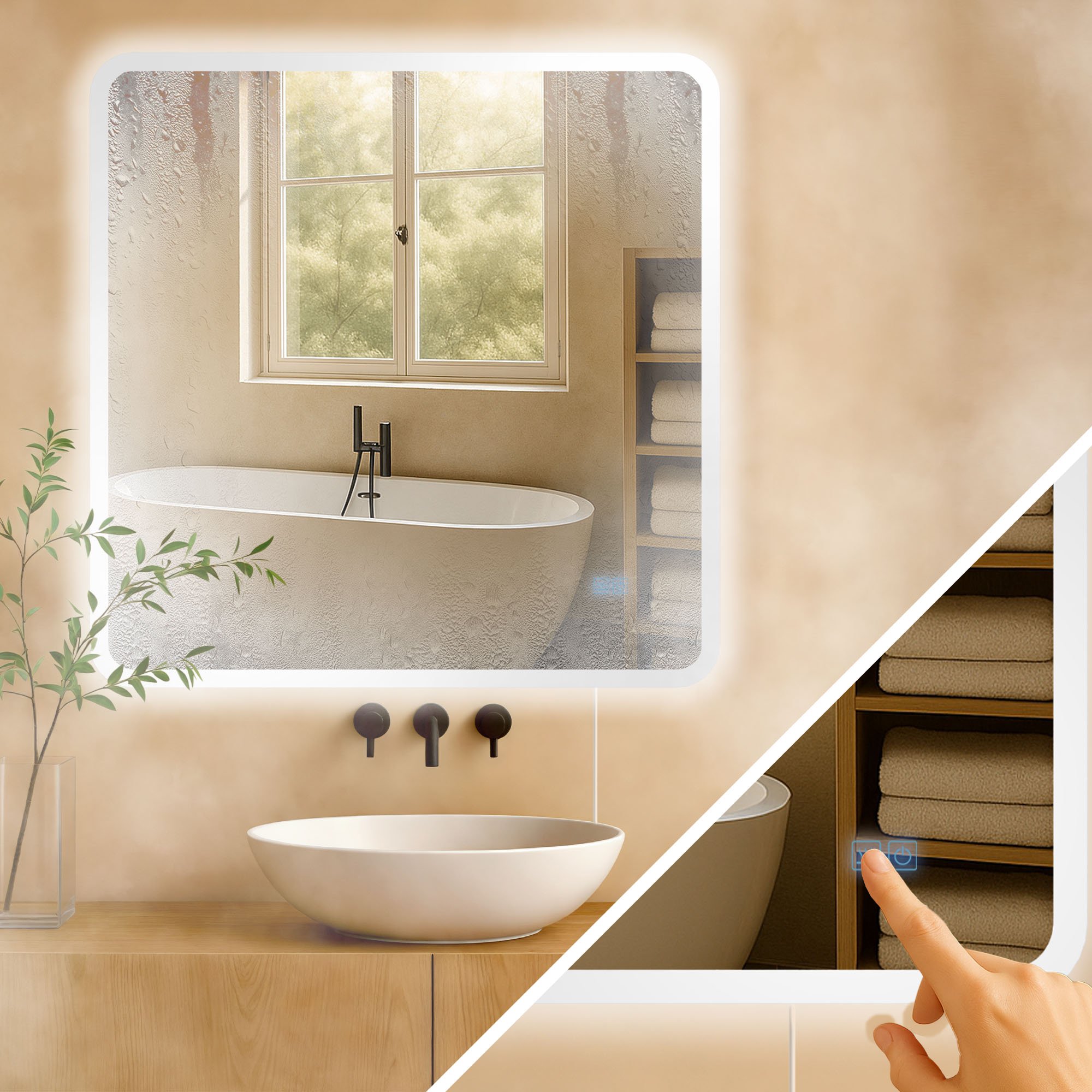 Miroir de salle de bain Jericho