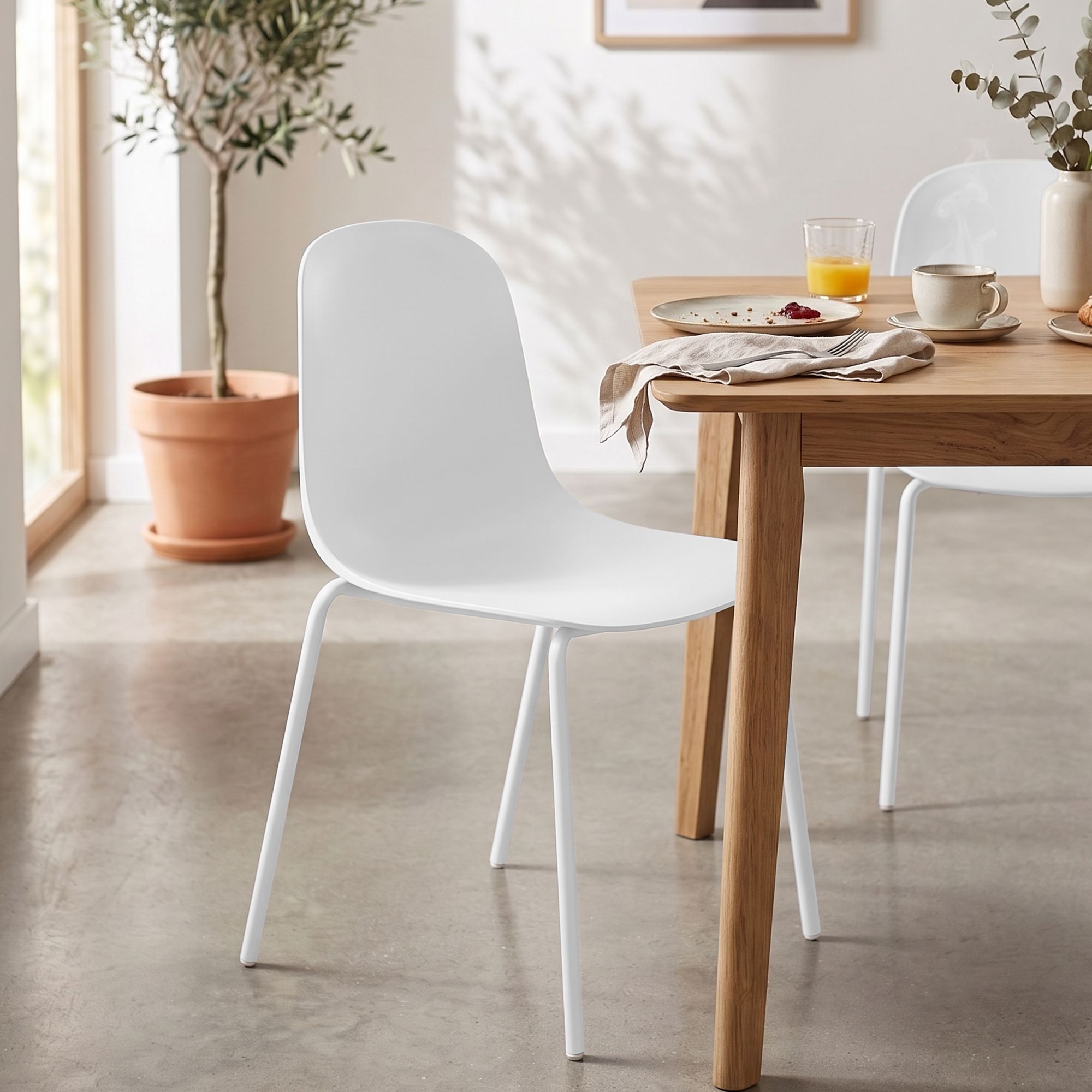 Lot de 4 chaises empilables Hardin